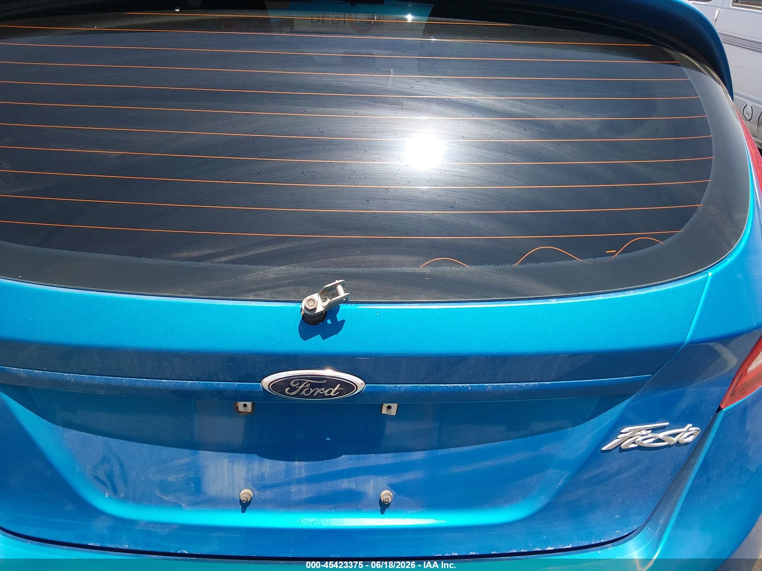 2013 Ford Fiesta Se Blue vin: 3FADP4EJ6DM186223