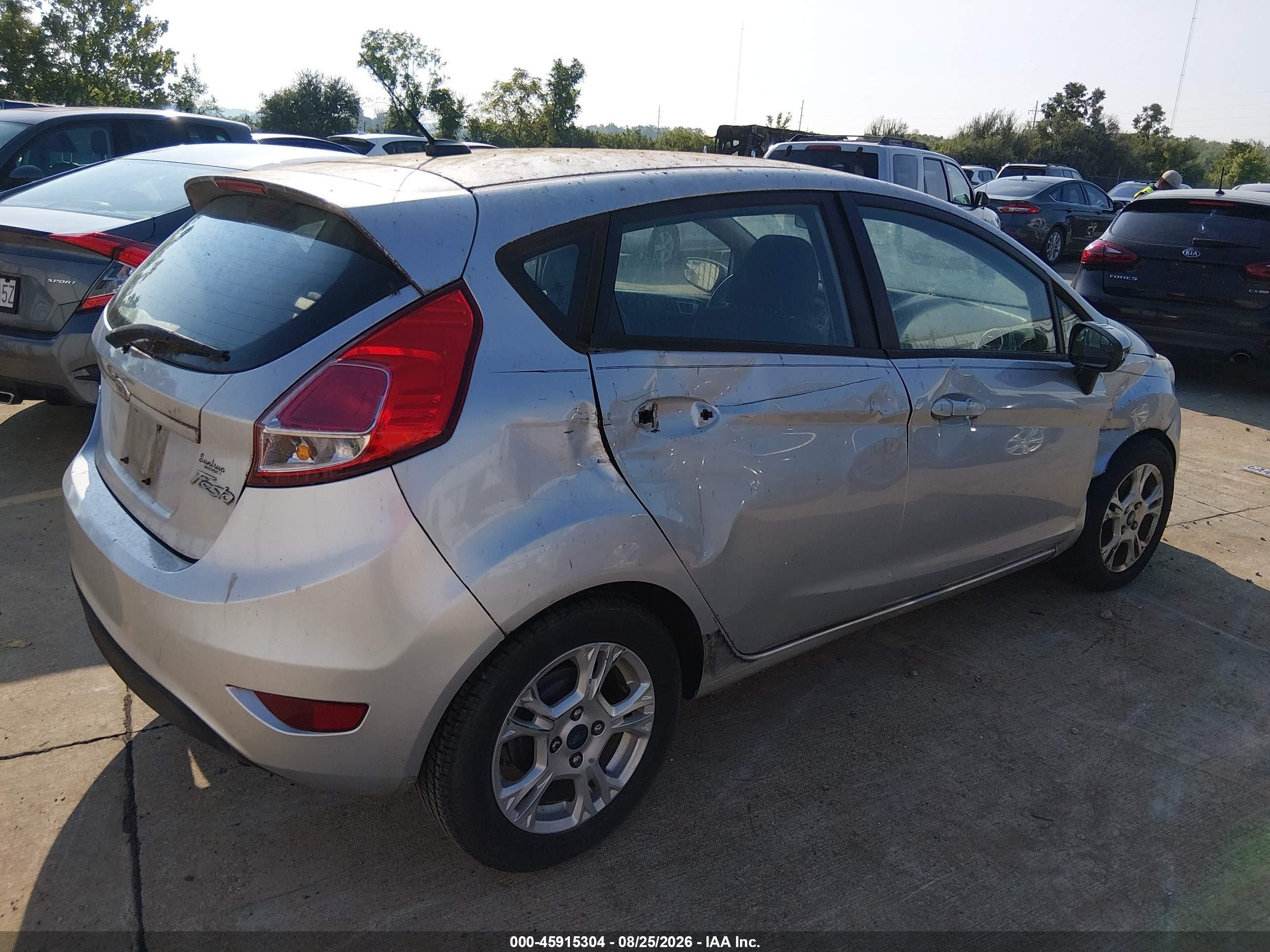 2014 Ford Fiesta Se Gray vin: 3FADP4EJ6EM117503