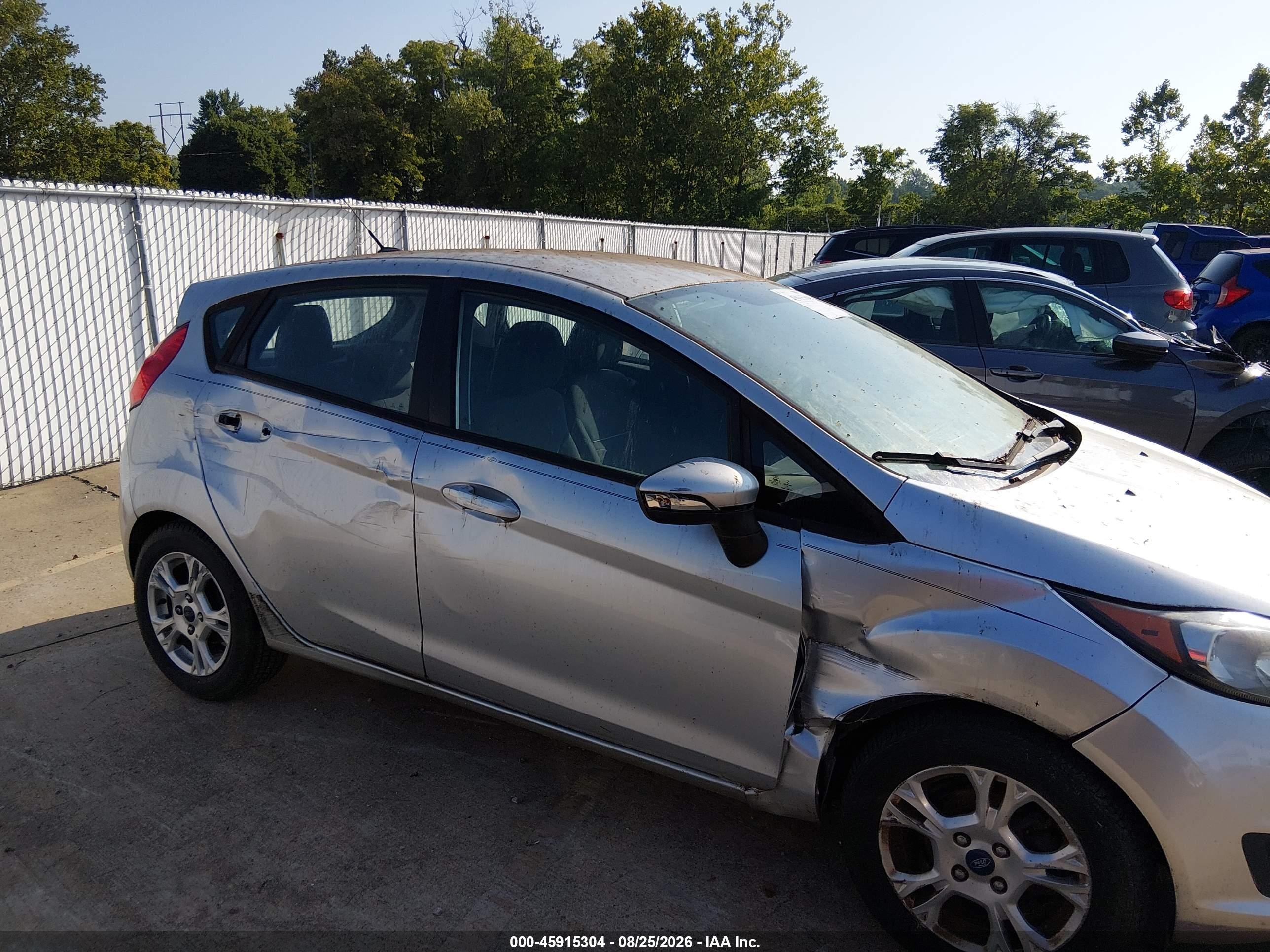 2014 Ford Fiesta Se Gray vin: 3FADP4EJ6EM117503
