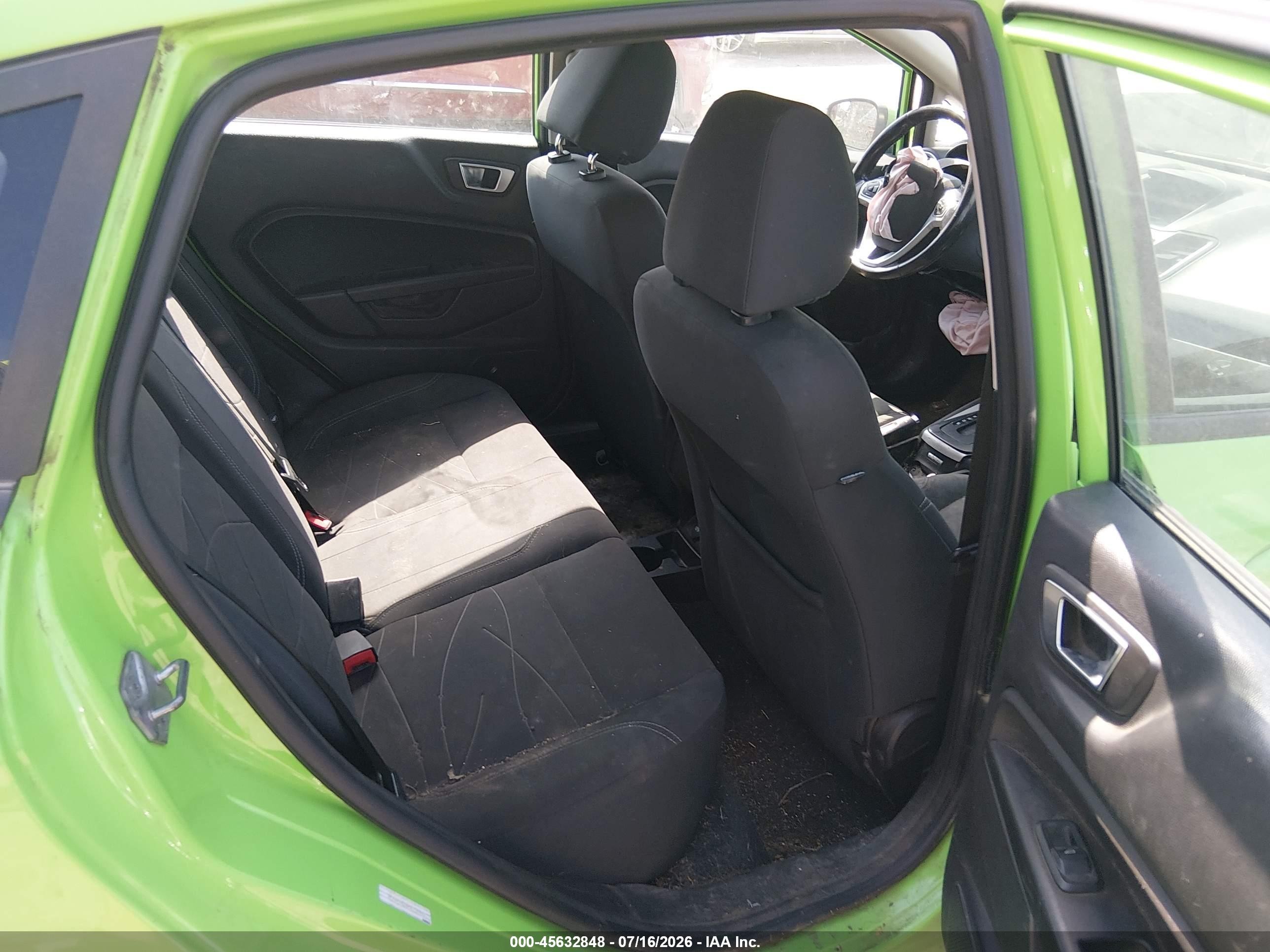 2014 Ford Fiesta Se Green vin: 3FADP4EJ6EM132941