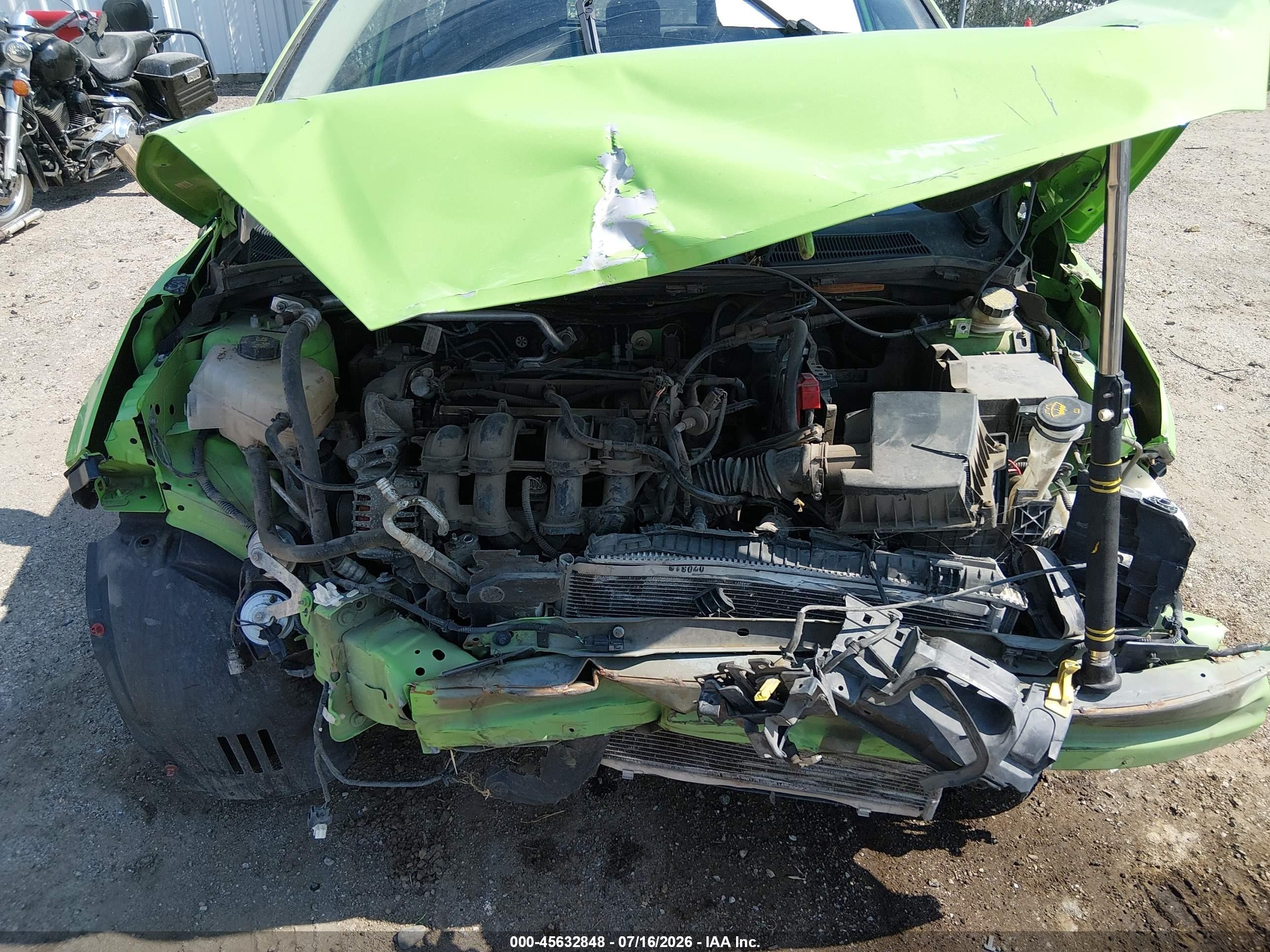 2014 Ford Fiesta Se Green vin: 3FADP4EJ6EM132941