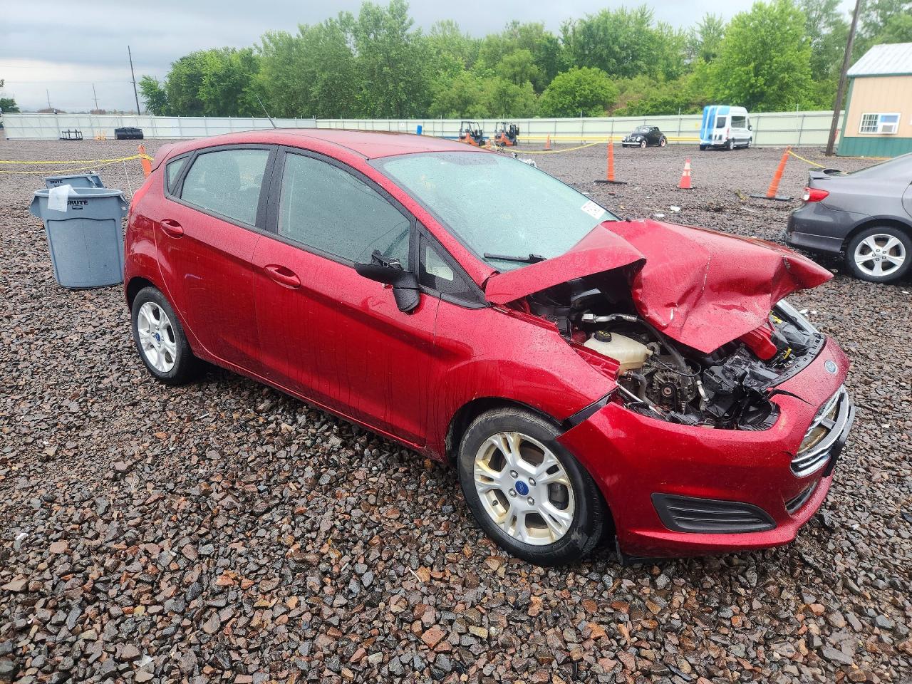 2014 Ford Fiesta Se Red vin: 3FADP4EJ6EM136231