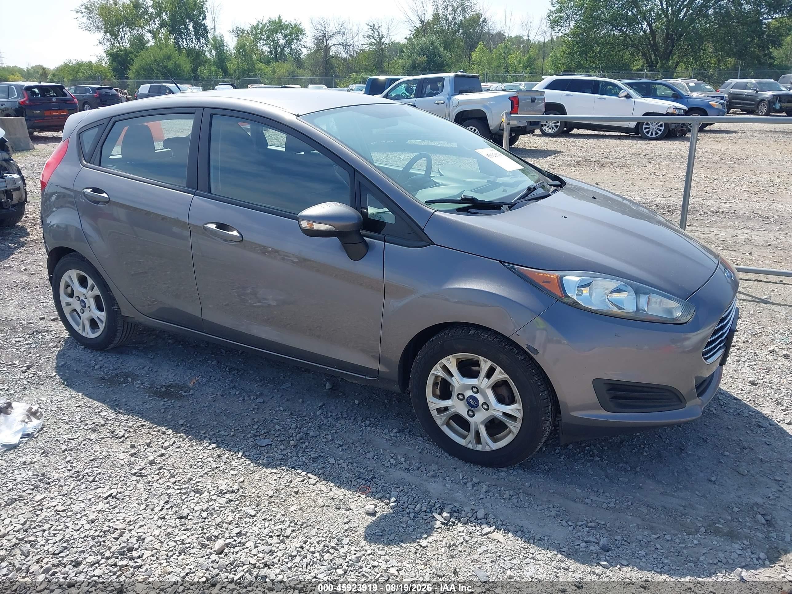 2014 Ford Fiesta Se Gray vin: 3FADP4EJ6EM145334