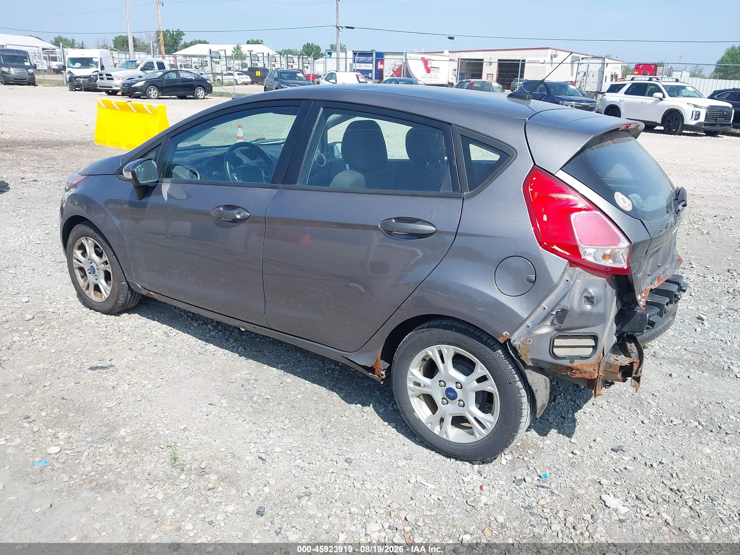 2014 Ford Fiesta Se Gray vin: 3FADP4EJ6EM145334