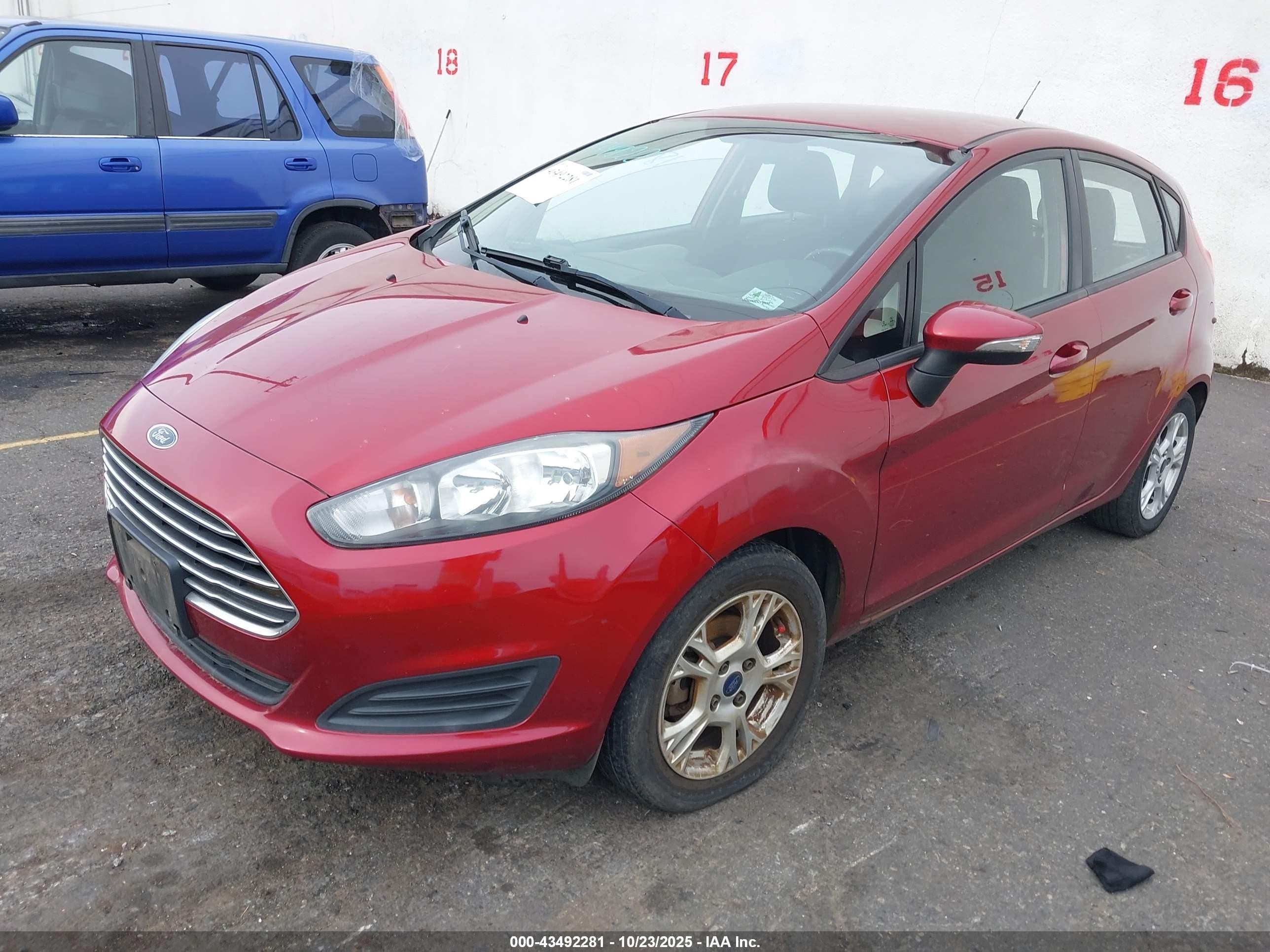 2014 Ford Fiesta Se Red vin: 3FADP4EJ6EM235891