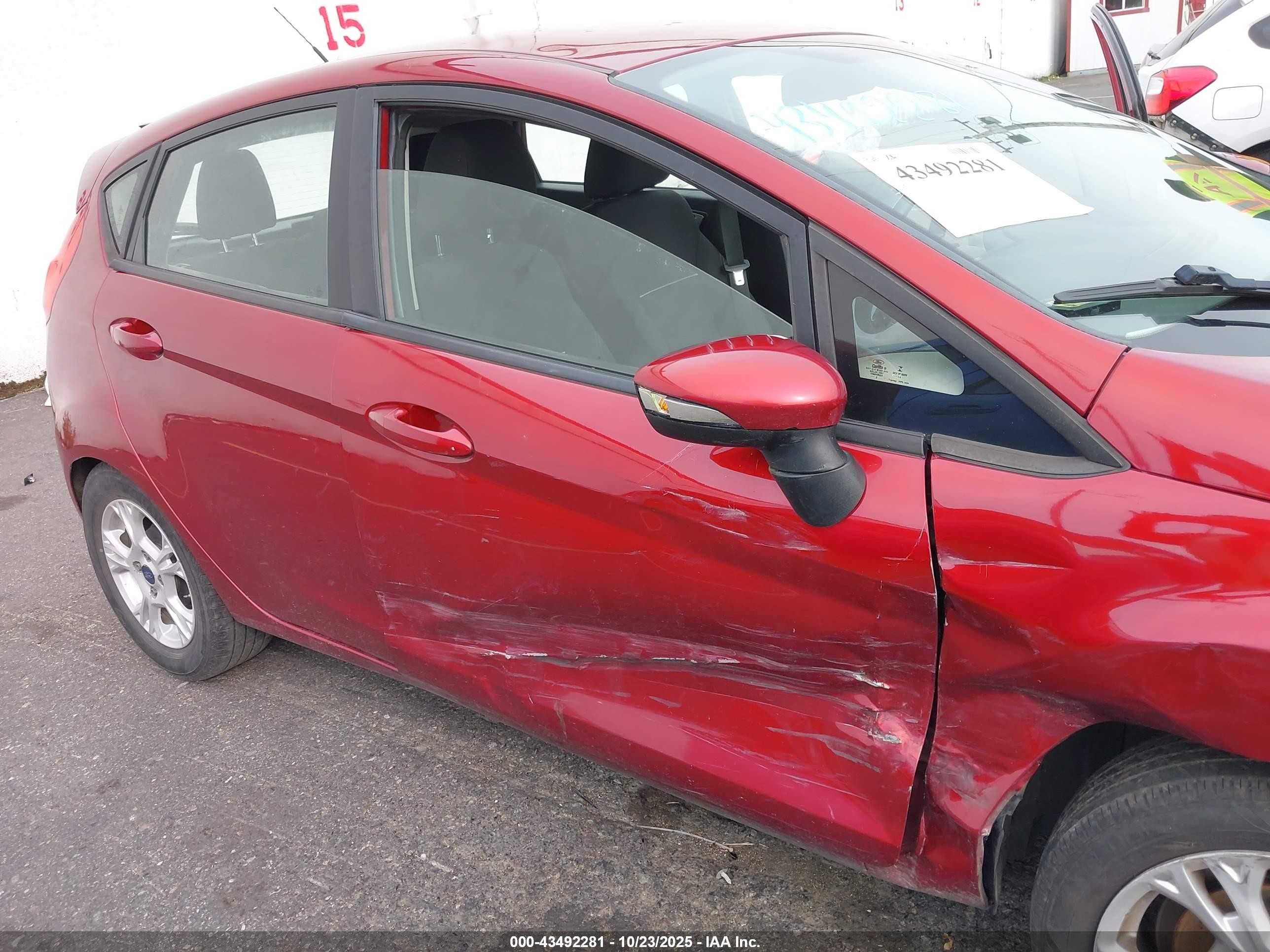 2014 Ford Fiesta Se Red vin: 3FADP4EJ6EM235891