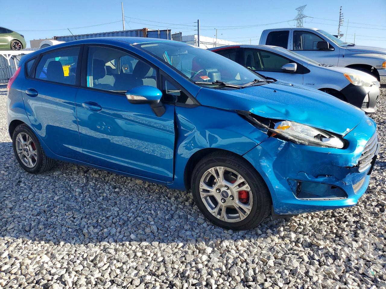 2015 Ford Fiesta Se Blue vin: 3FADP4EJ6FM114957