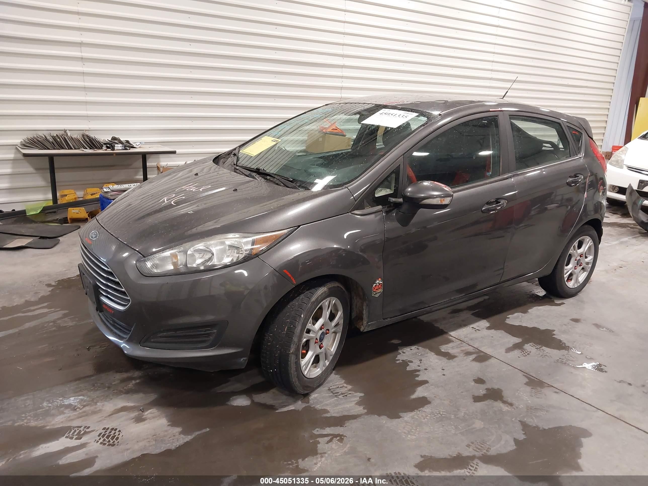 2015 Ford Fiesta Se Gray vin: 3FADP4EJ6FM224746