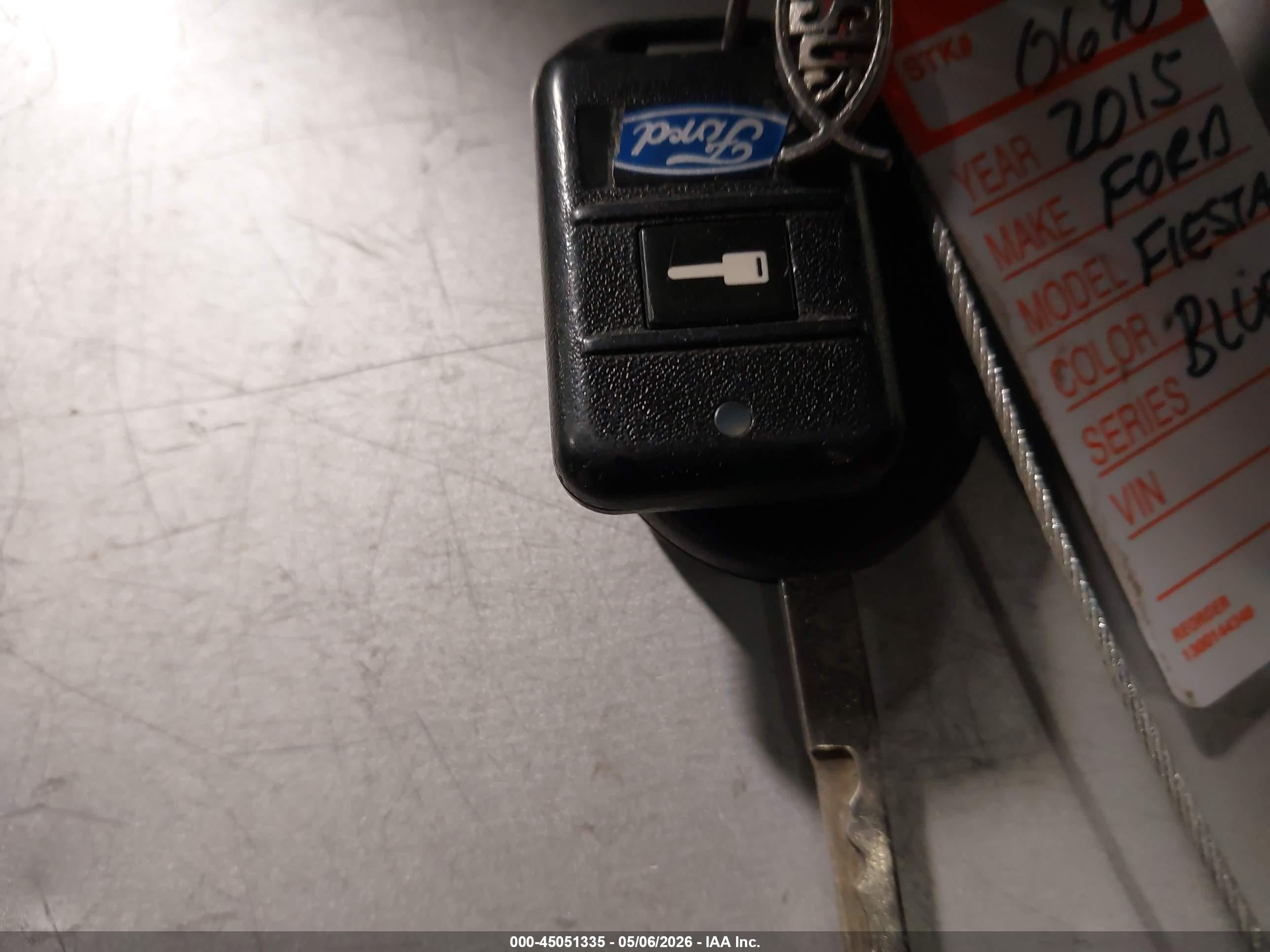 2015 Ford Fiesta Se Gray vin: 3FADP4EJ6FM224746