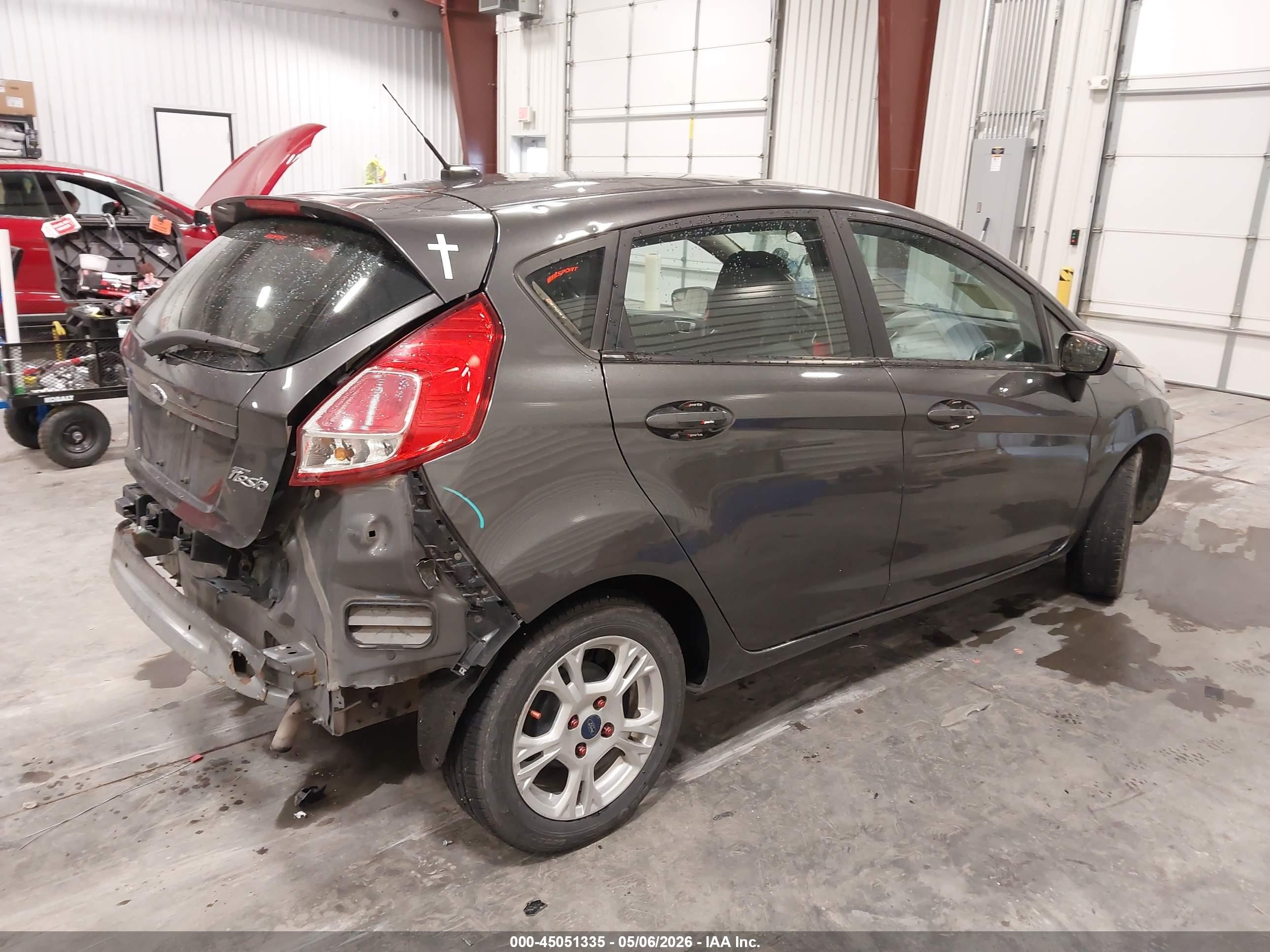 2015 Ford Fiesta Se Gray vin: 3FADP4EJ6FM224746
