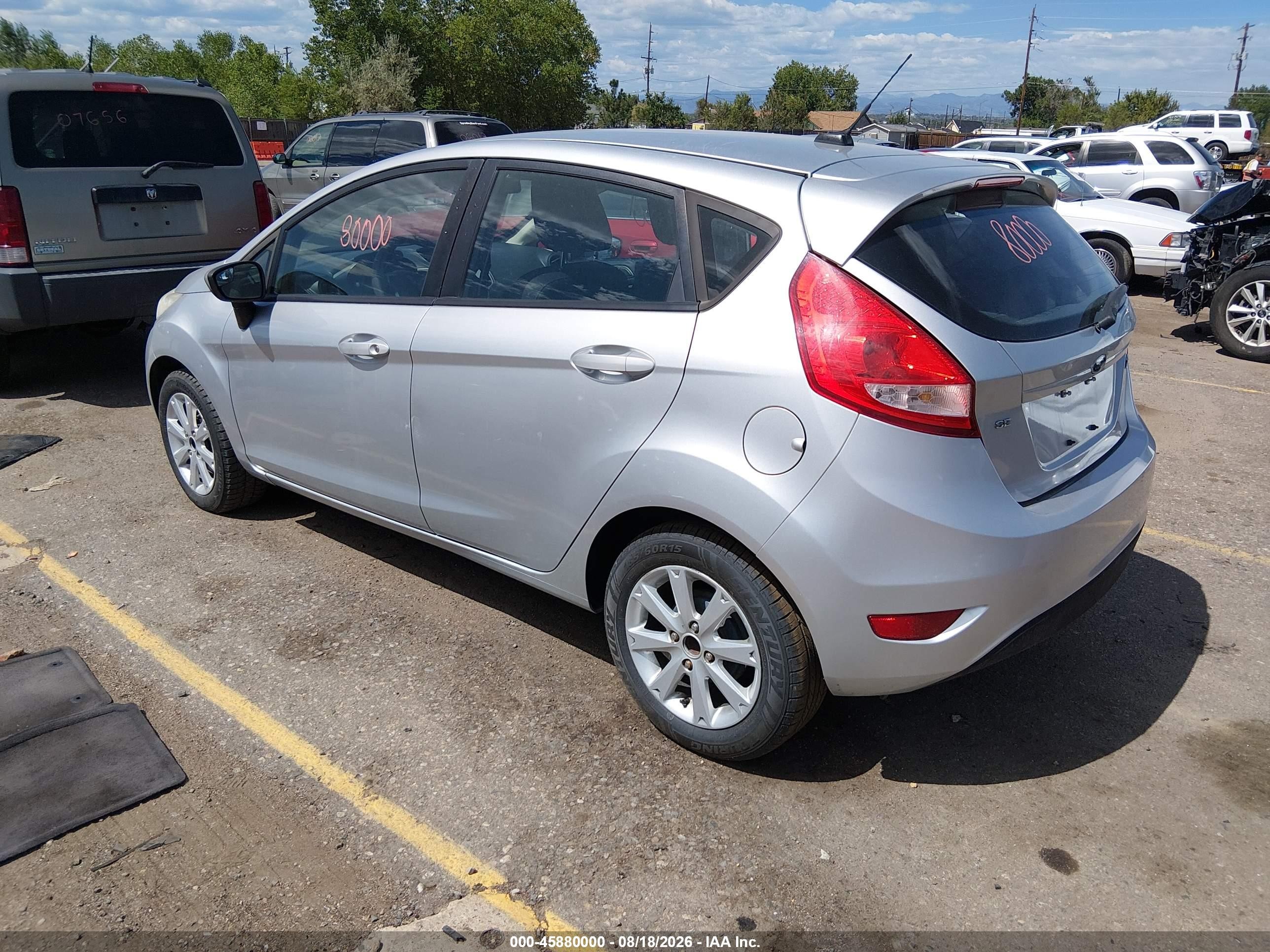 2011 Ford Fiesta Se Silver vin: 3FADP4EJ7BM116775