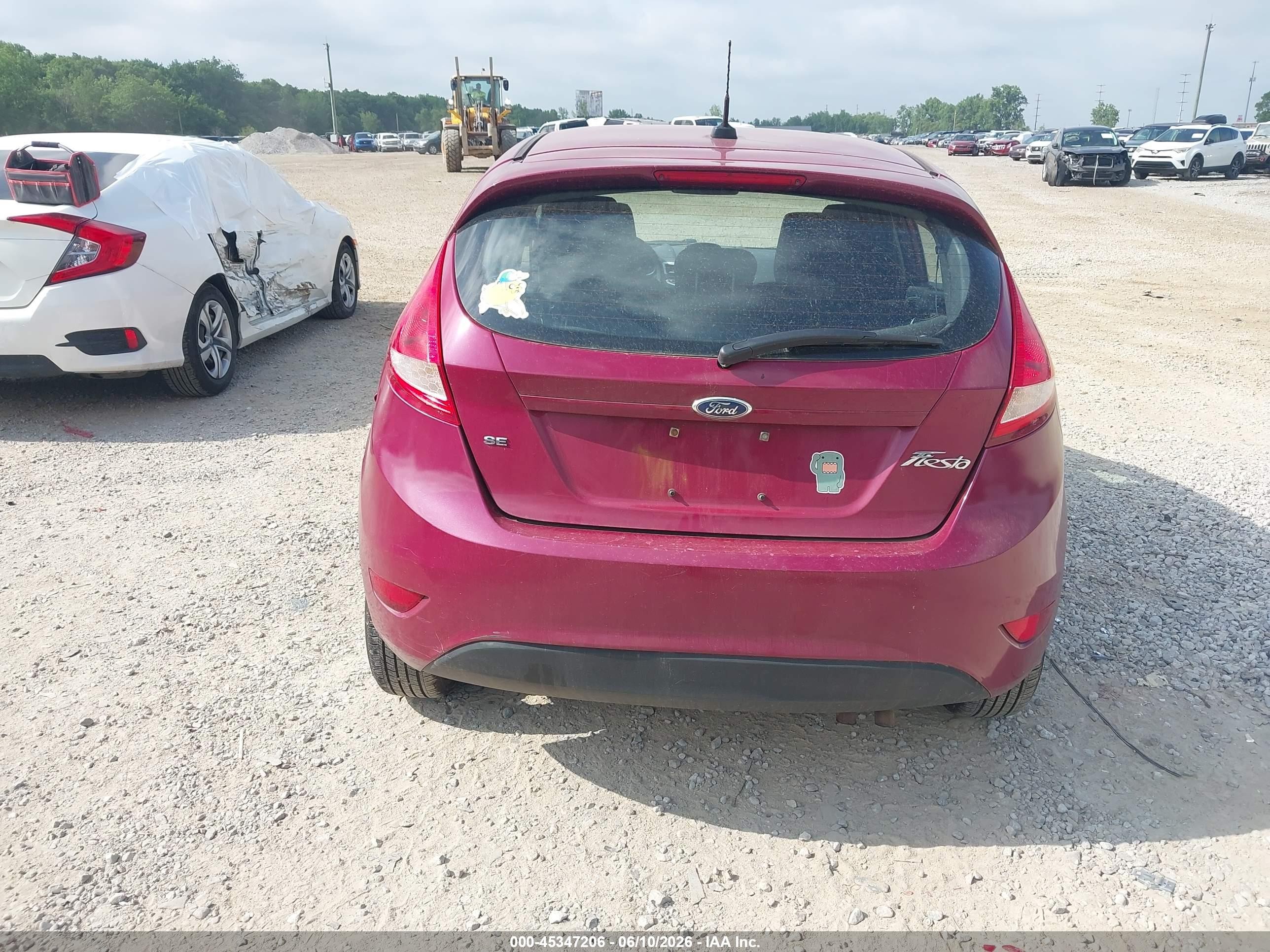 2011 Ford Fiesta Se Burgundy vin: 3FADP4EJ7BM221347