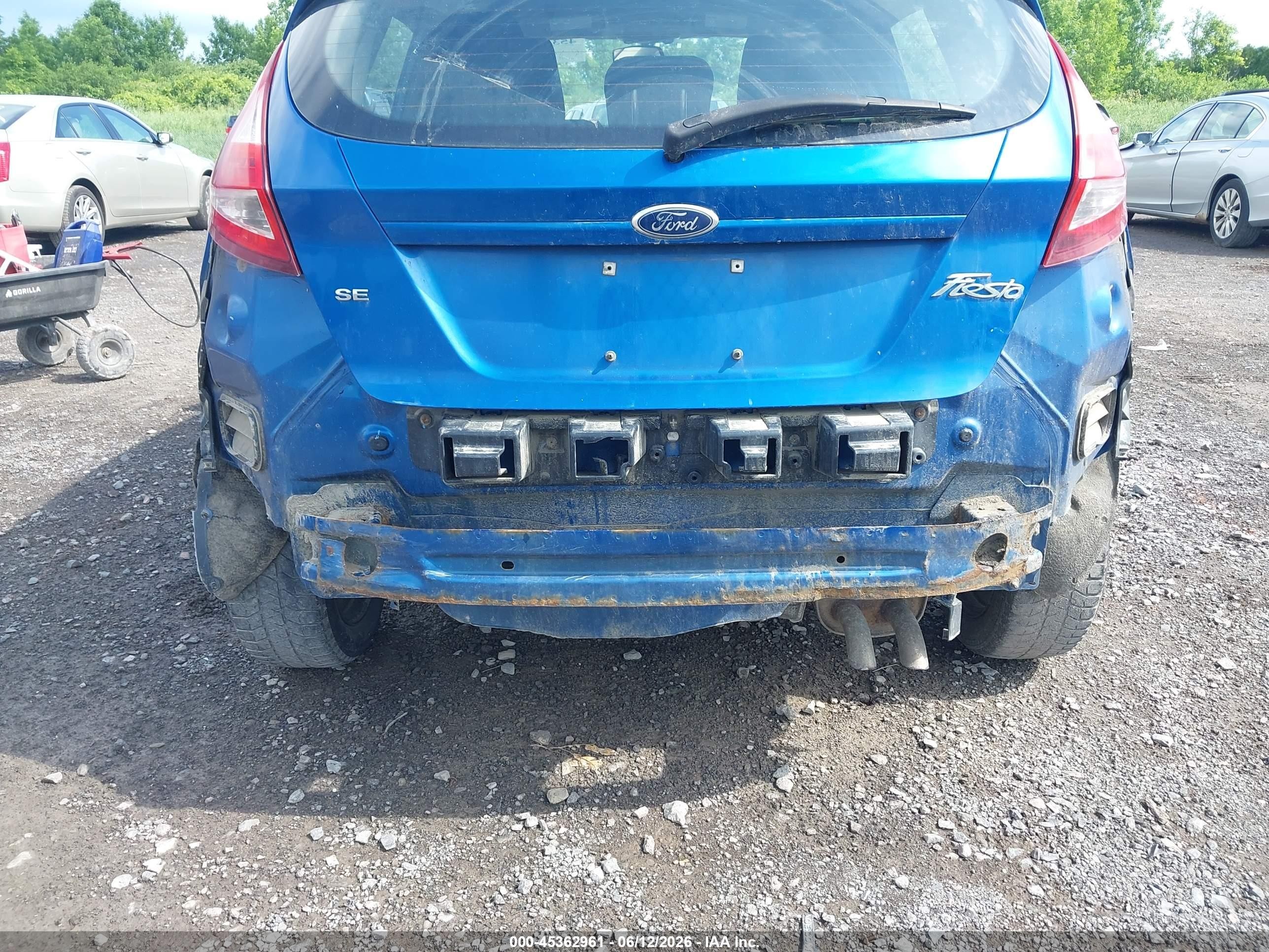 2011 Ford Fiesta Se Blue vin: 3FADP4EJ7BM231571