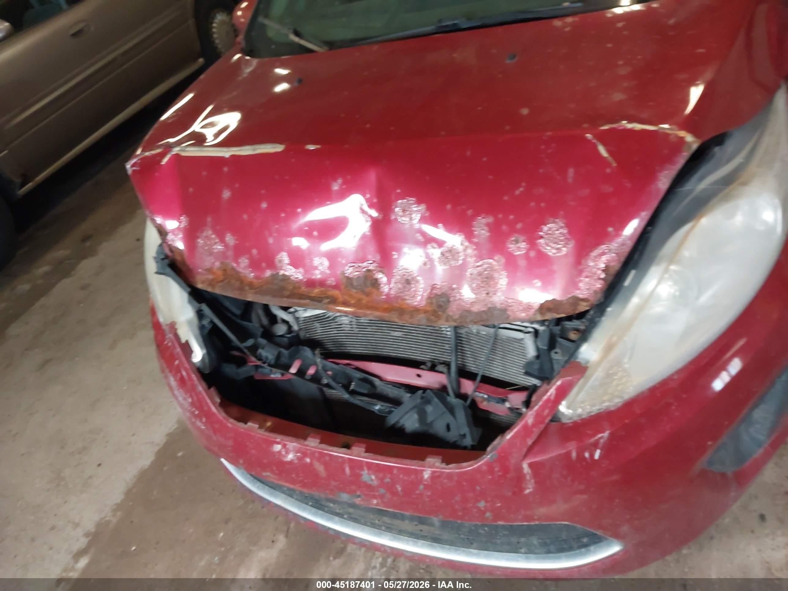 2012 Ford Fiesta Se Red vin: 3FADP4EJ7CM118365