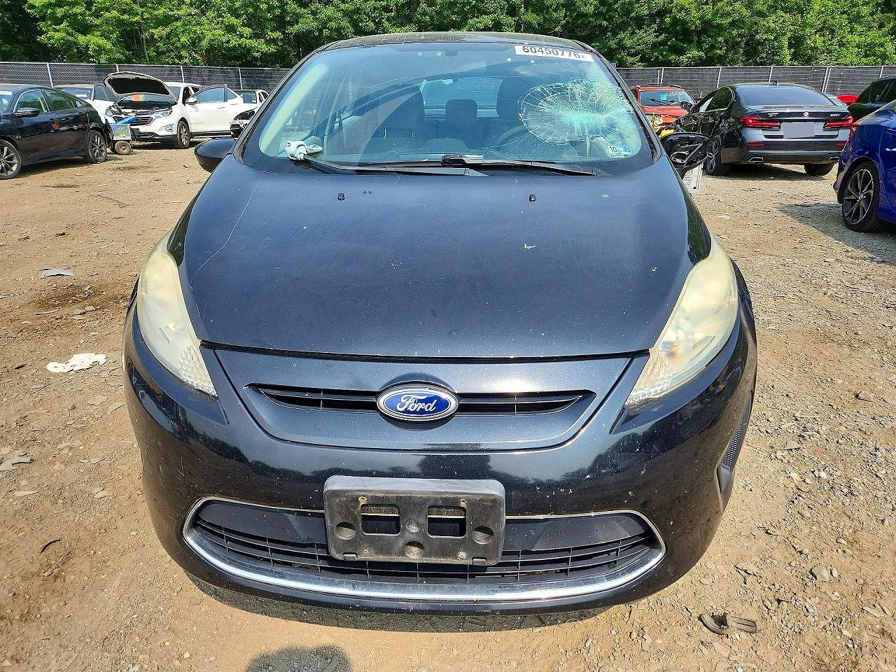 2012 Ford Fiesta Se Black vin: 3FADP4EJ7CM186665