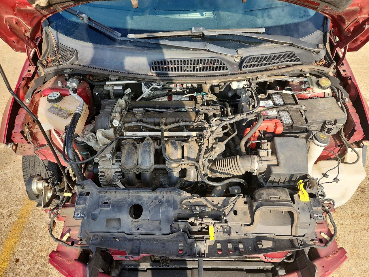 2013 Ford Fiesta Se Burgundy vin: 3FADP4EJ7DM206768