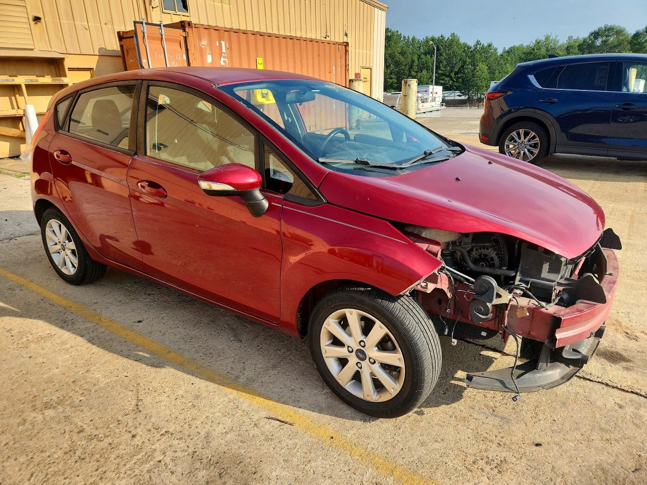 2013 Ford Fiesta Se Burgundy vin: 3FADP4EJ7DM206768