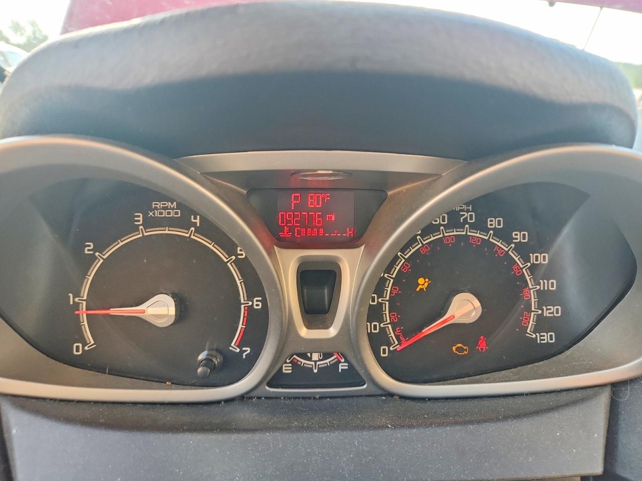 2013 Ford Fiesta Se Burgundy vin: 3FADP4EJ7DM206768