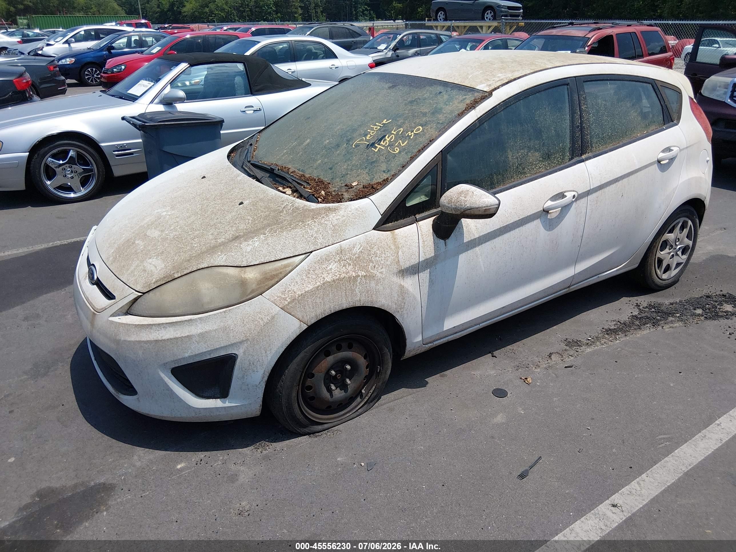 2013 Ford Fiesta Se White vin: 3FADP4EJ7DM213171