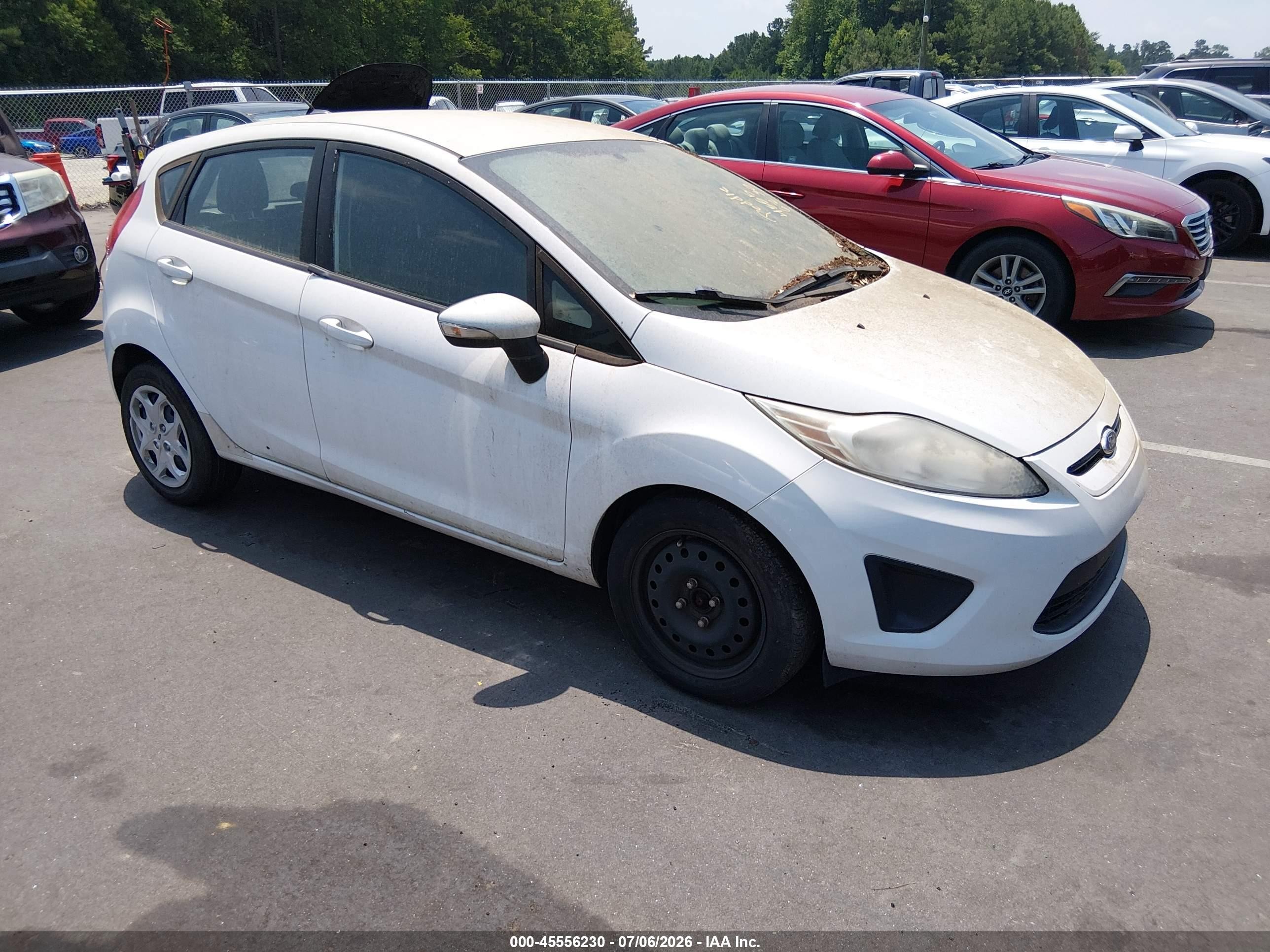 2013 Ford Fiesta Se White vin: 3FADP4EJ7DM213171