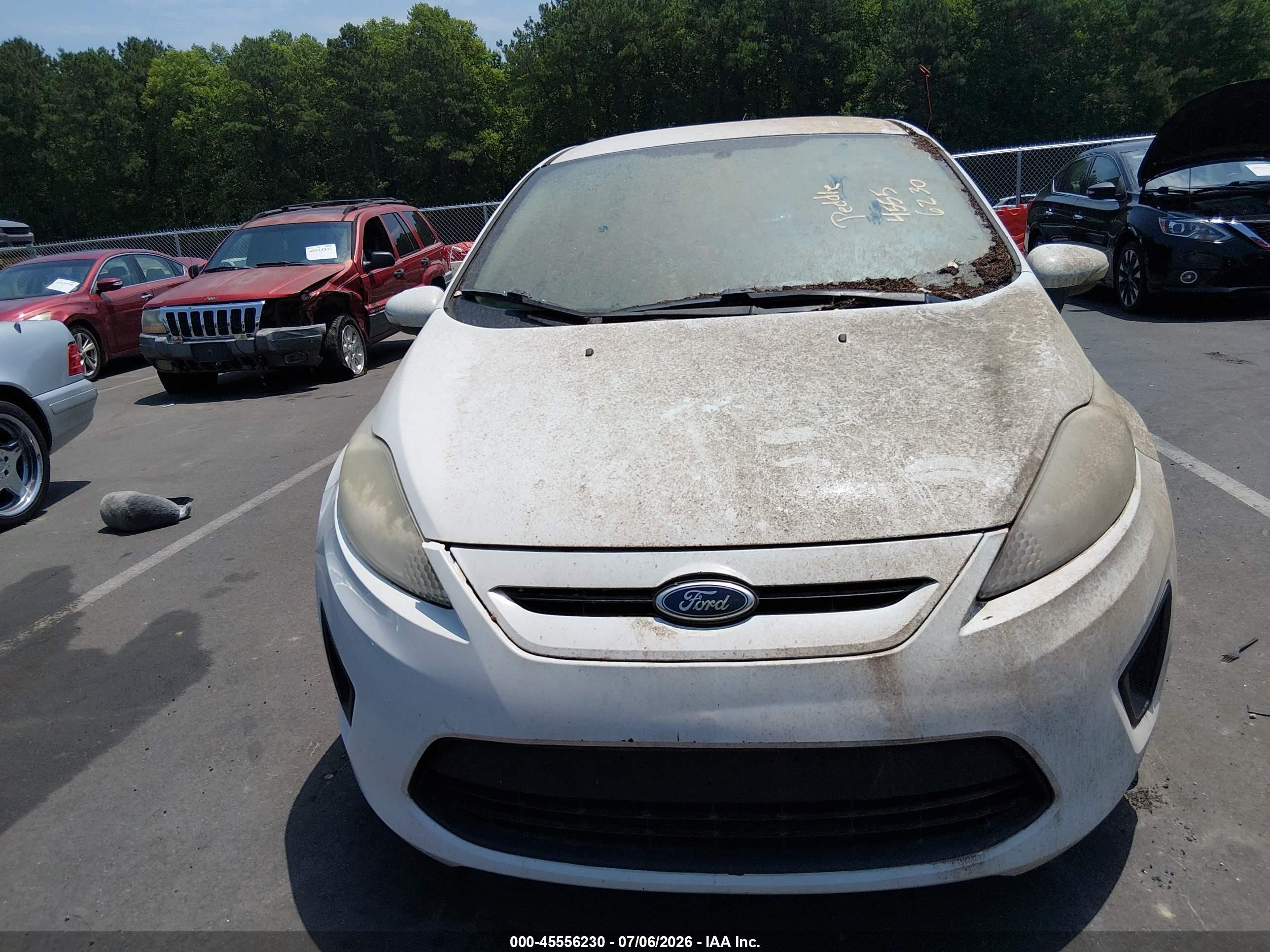 2013 Ford Fiesta Se White vin: 3FADP4EJ7DM213171