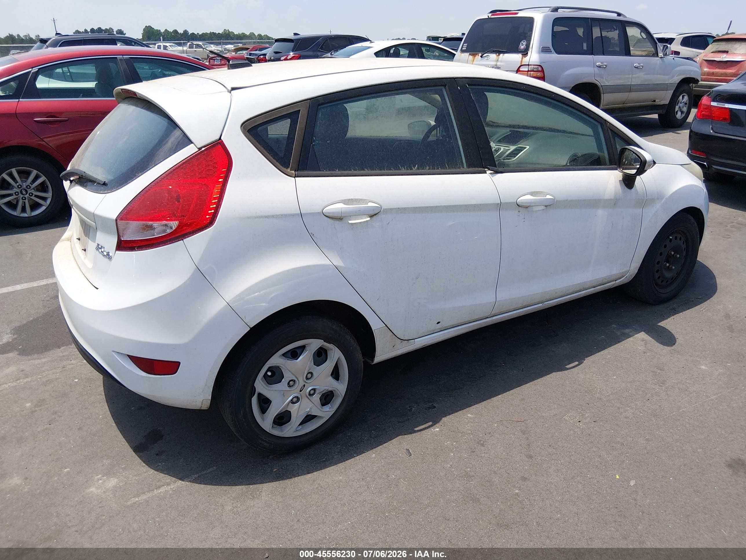 2013 Ford Fiesta Se White vin: 3FADP4EJ7DM213171