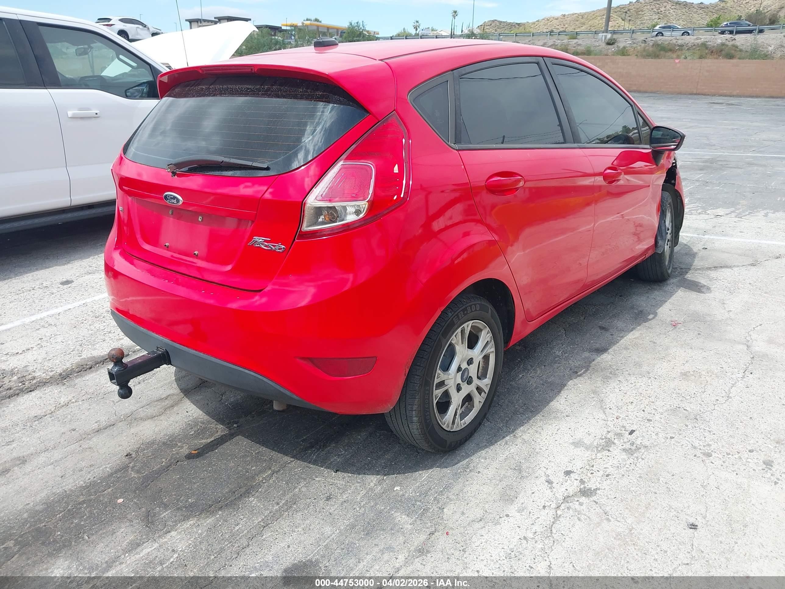2014 Ford Fiesta Se Red vin: 3FADP4EJ7EM108146