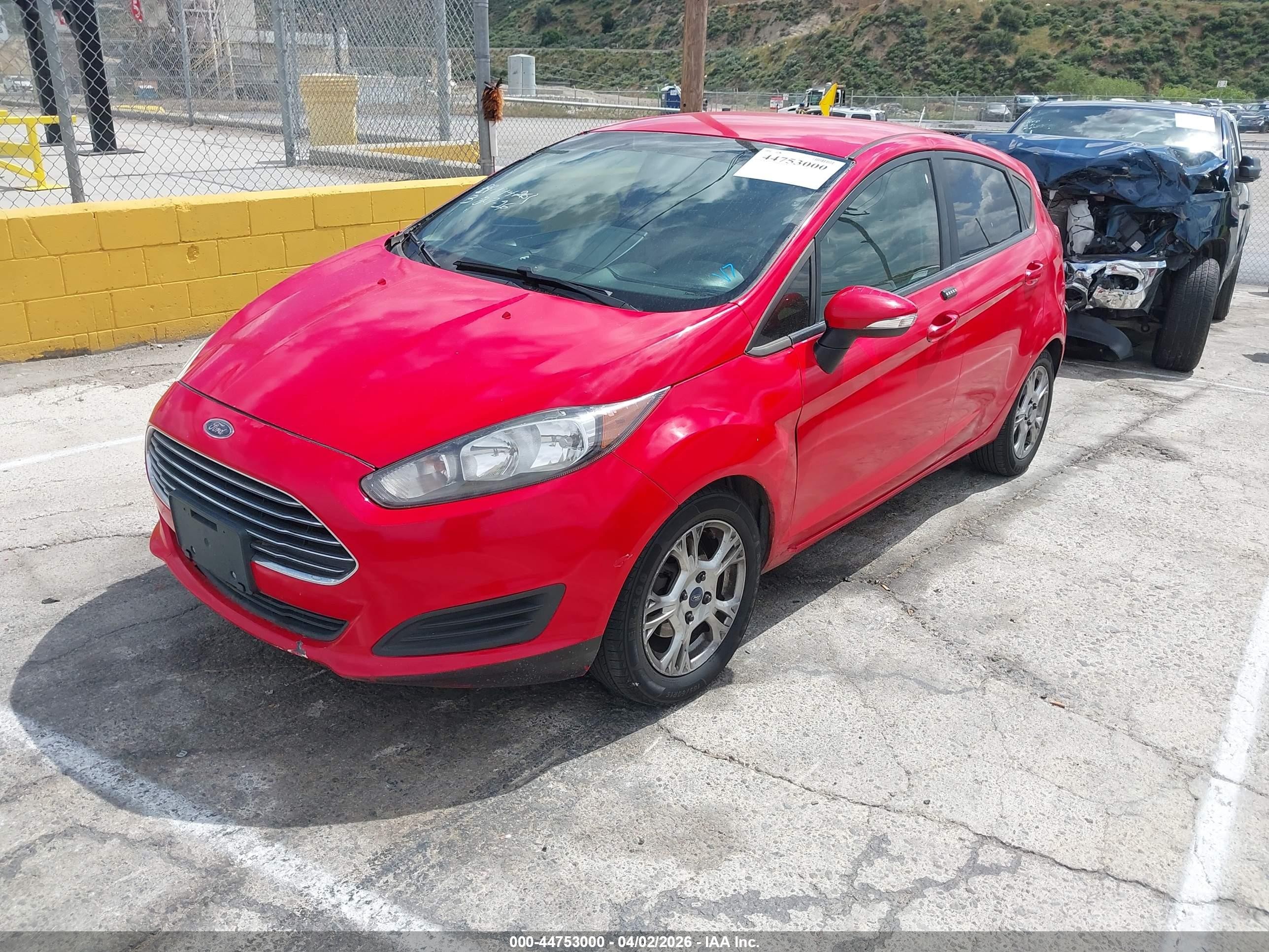 2014 Ford Fiesta Se Red vin: 3FADP4EJ7EM108146