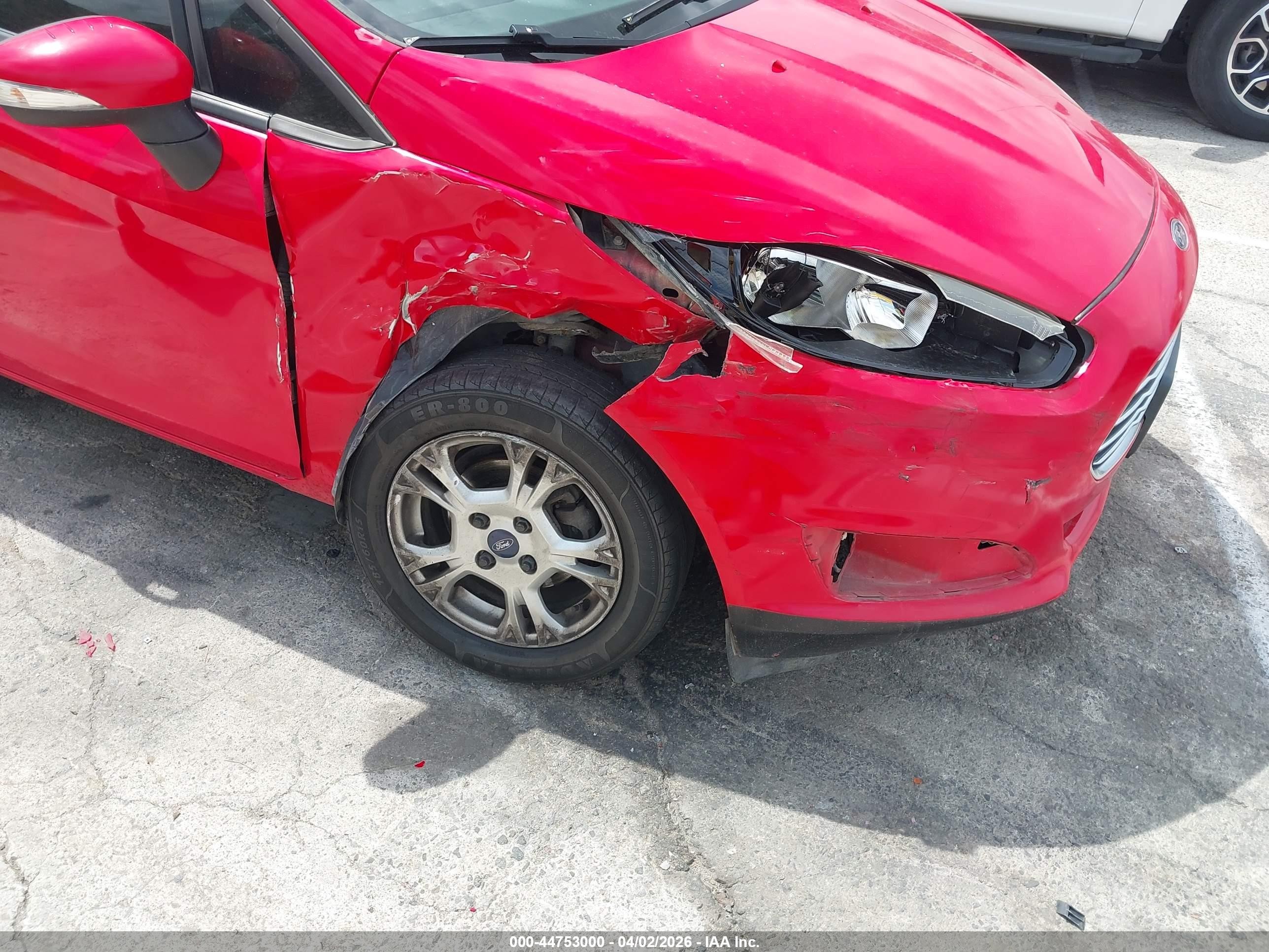 2014 Ford Fiesta Se Red vin: 3FADP4EJ7EM108146