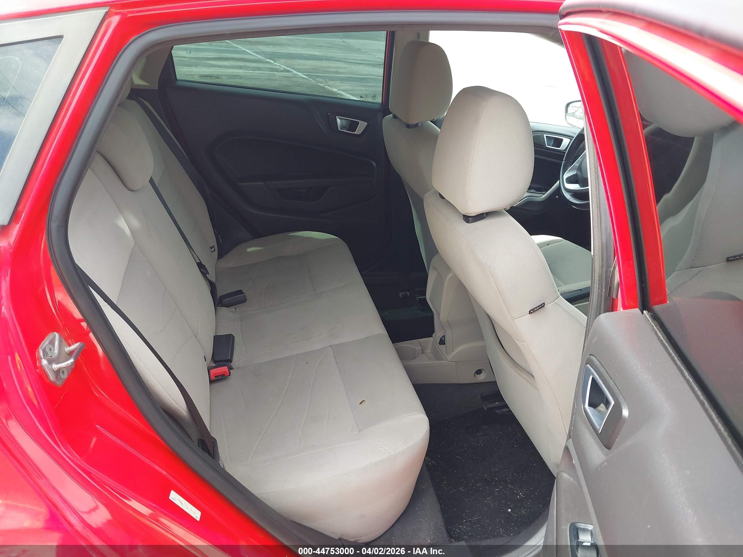 2014 Ford Fiesta Se Red vin: 3FADP4EJ7EM108146