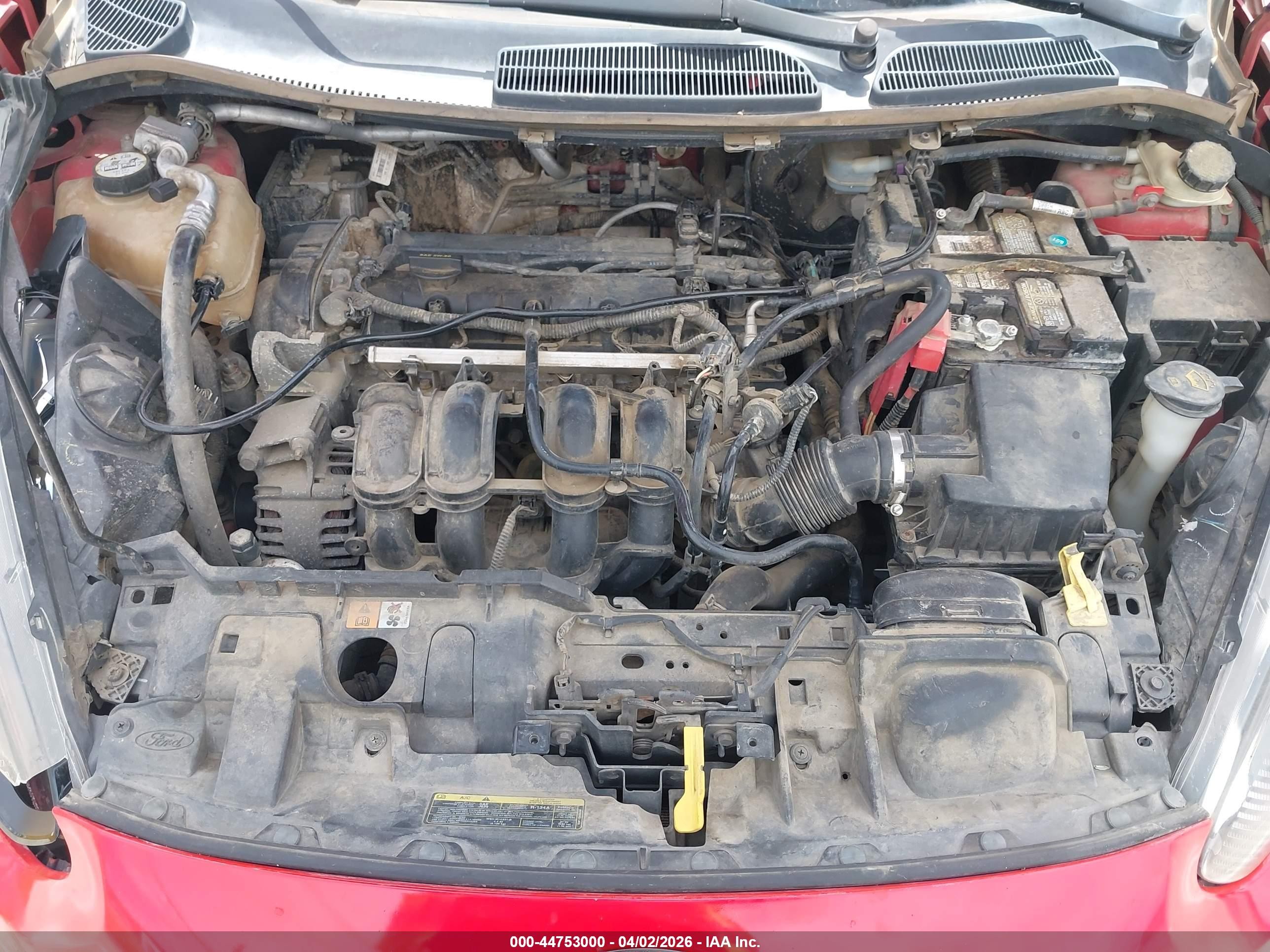 2014 Ford Fiesta Se Red vin: 3FADP4EJ7EM108146