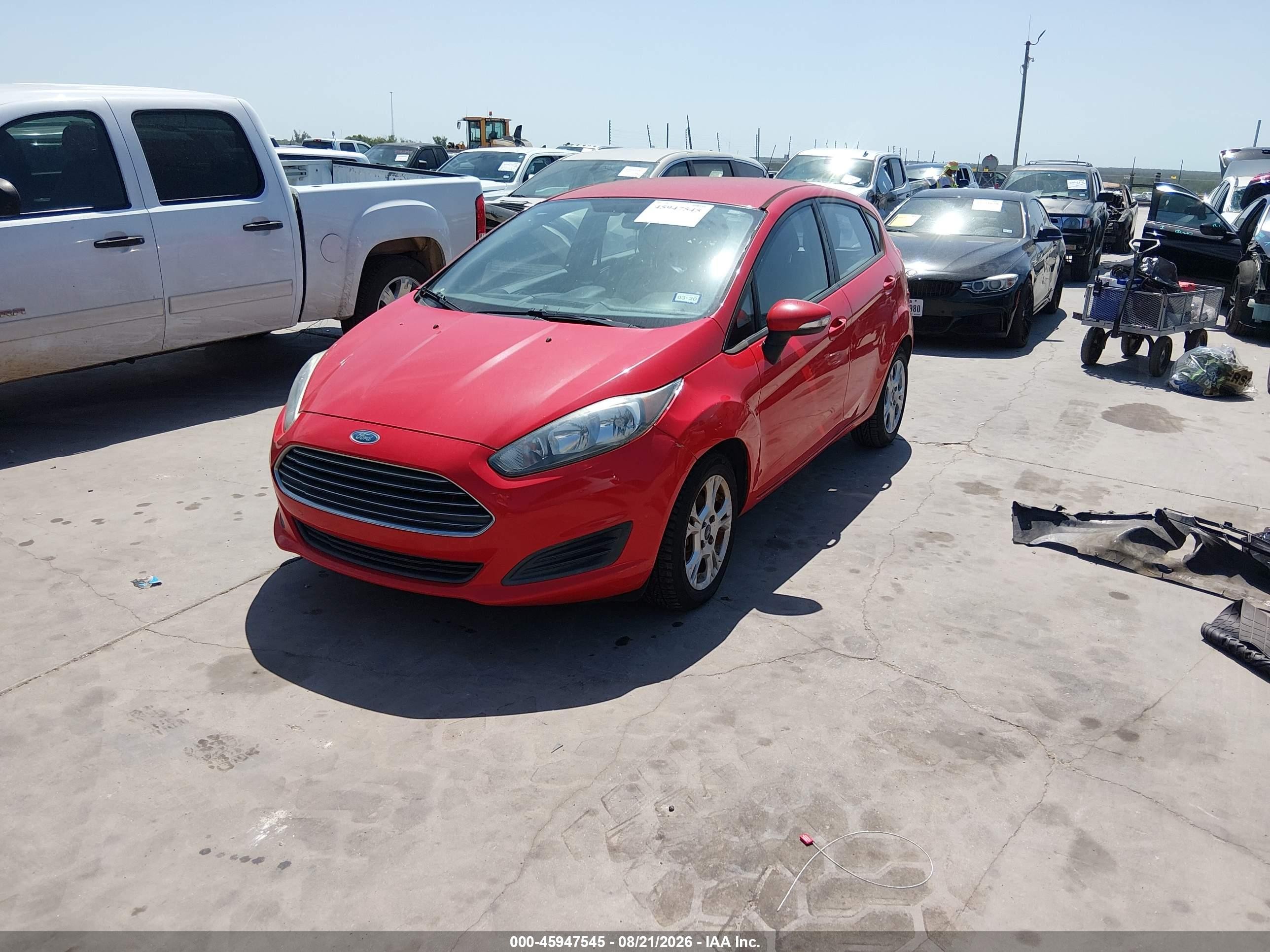2014 Ford Fiesta Se Red vin: 3FADP4EJ7EM142751