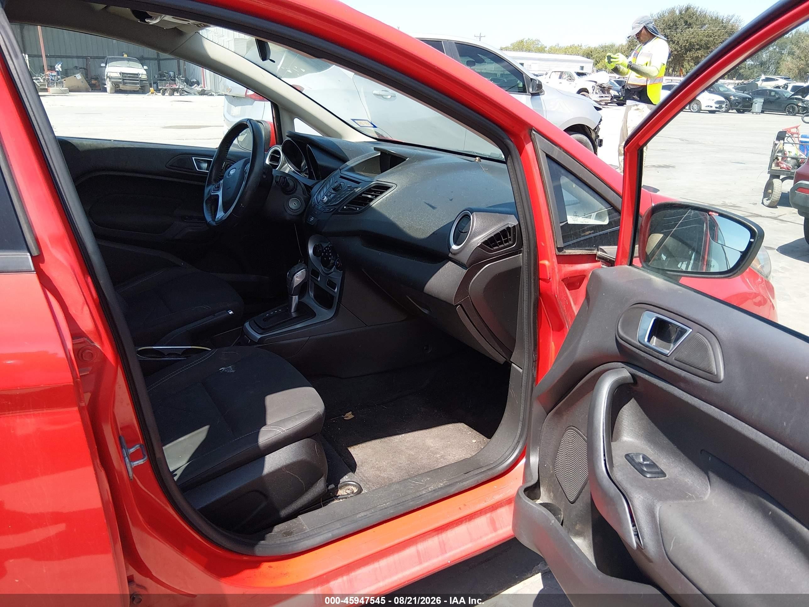 2014 Ford Fiesta Se Red vin: 3FADP4EJ7EM142751
