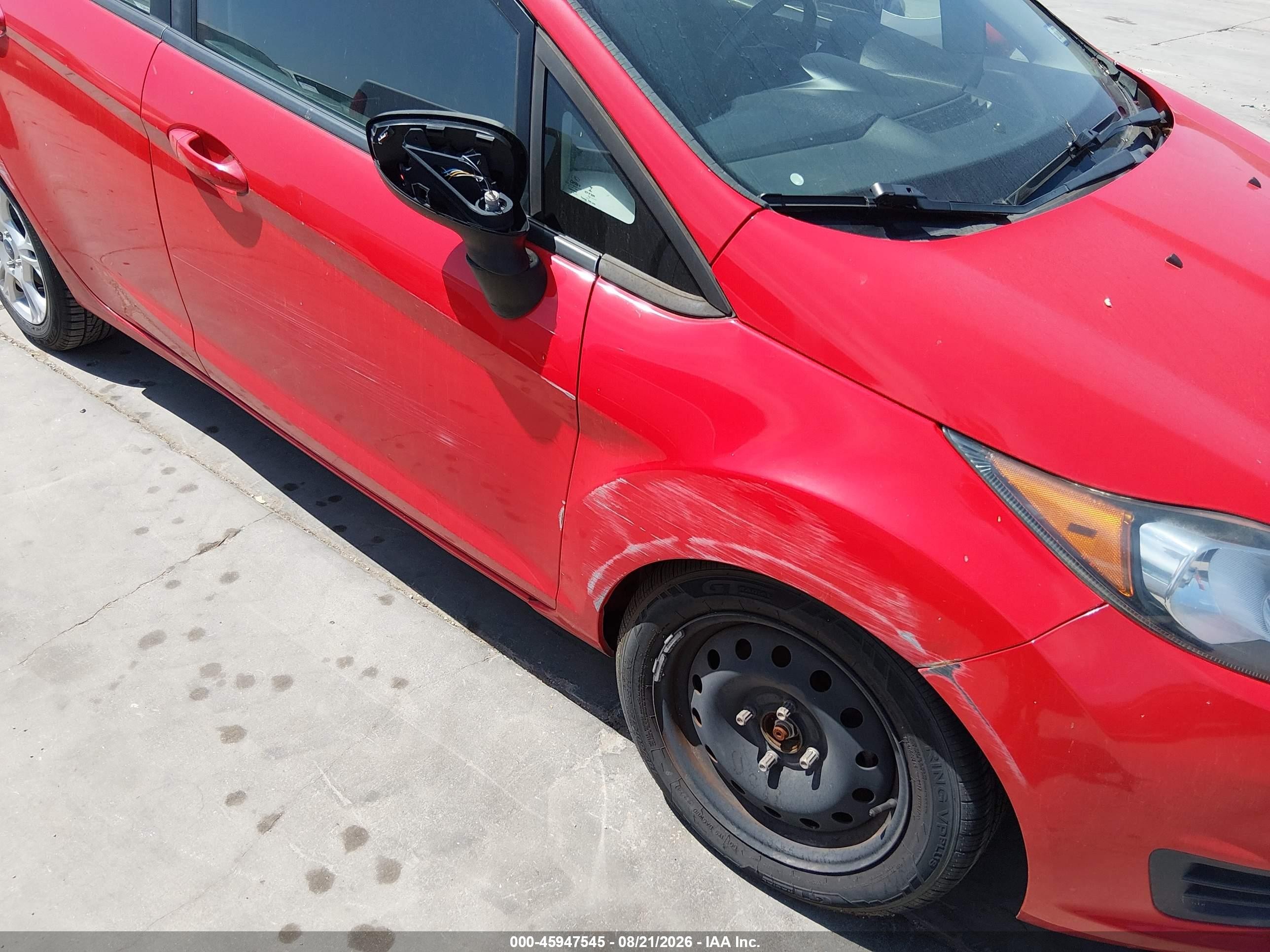 2014 Ford Fiesta Se Red vin: 3FADP4EJ7EM142751