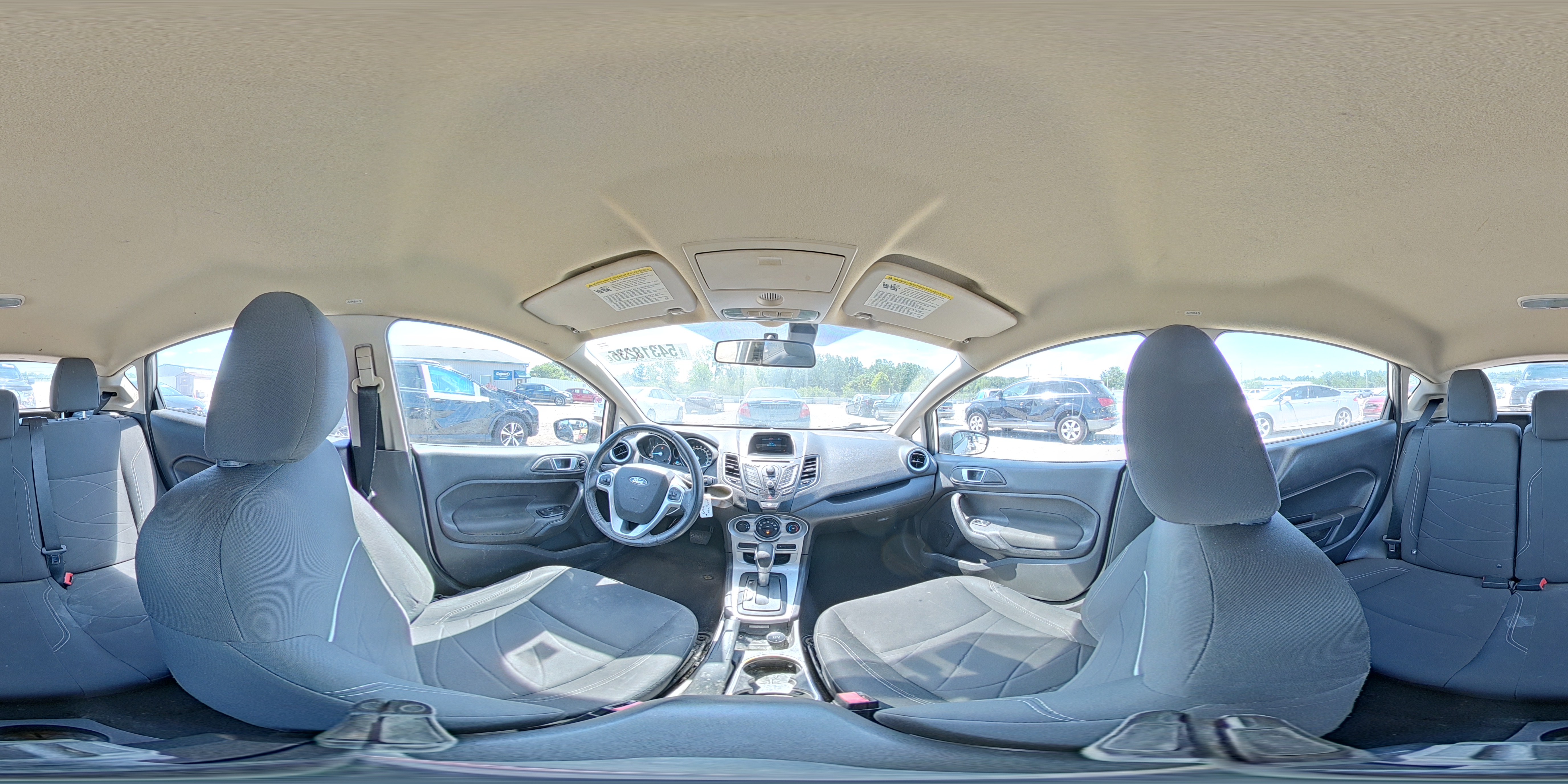 2014 Ford Fiesta Se Silver vin: 3FADP4EJ7EM142779