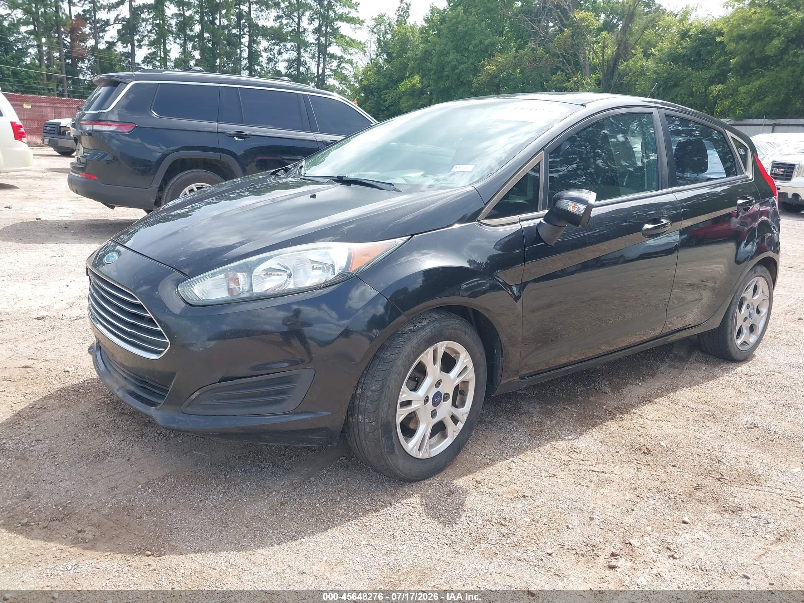 2014 Ford Fiesta Se Black vin: 3FADP4EJ7EM151806