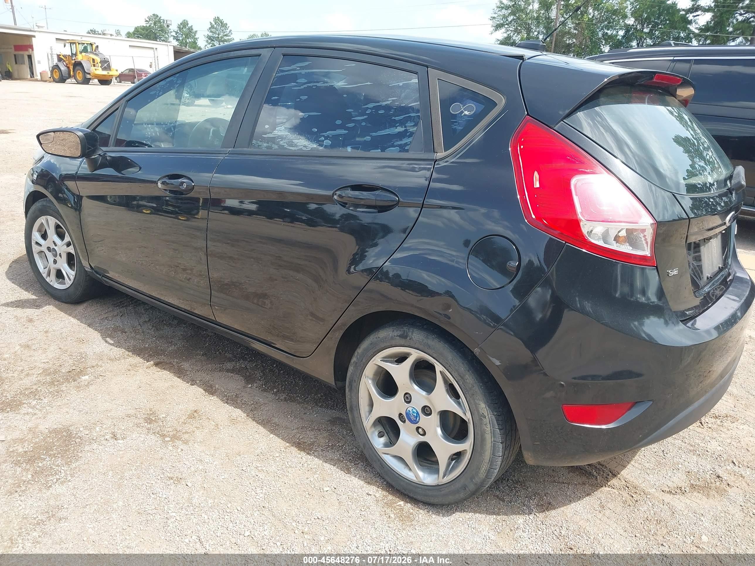 2014 Ford Fiesta Se Black vin: 3FADP4EJ7EM151806