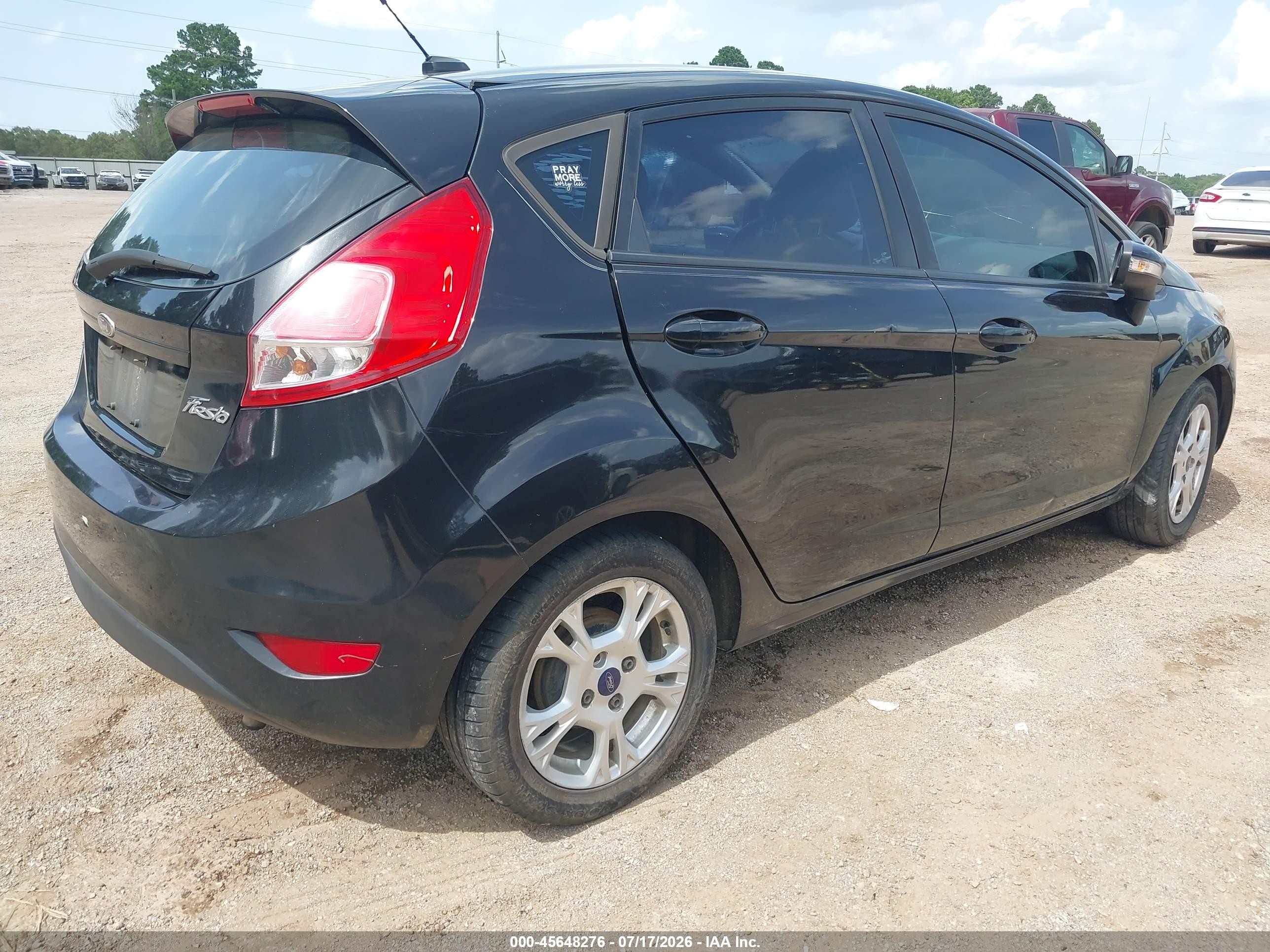 2014 Ford Fiesta Se Black vin: 3FADP4EJ7EM151806