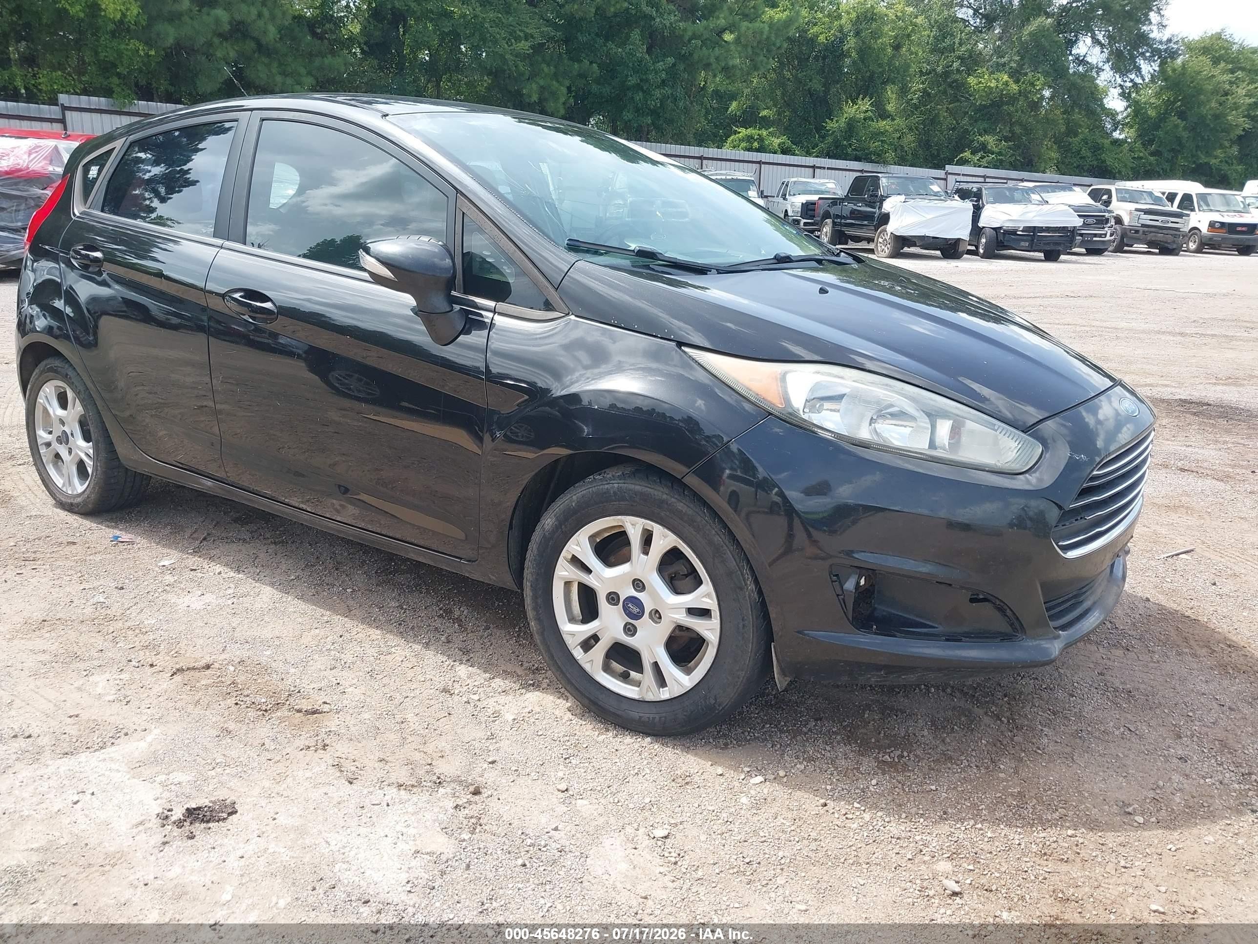 2014 Ford Fiesta Se Black vin: 3FADP4EJ7EM151806