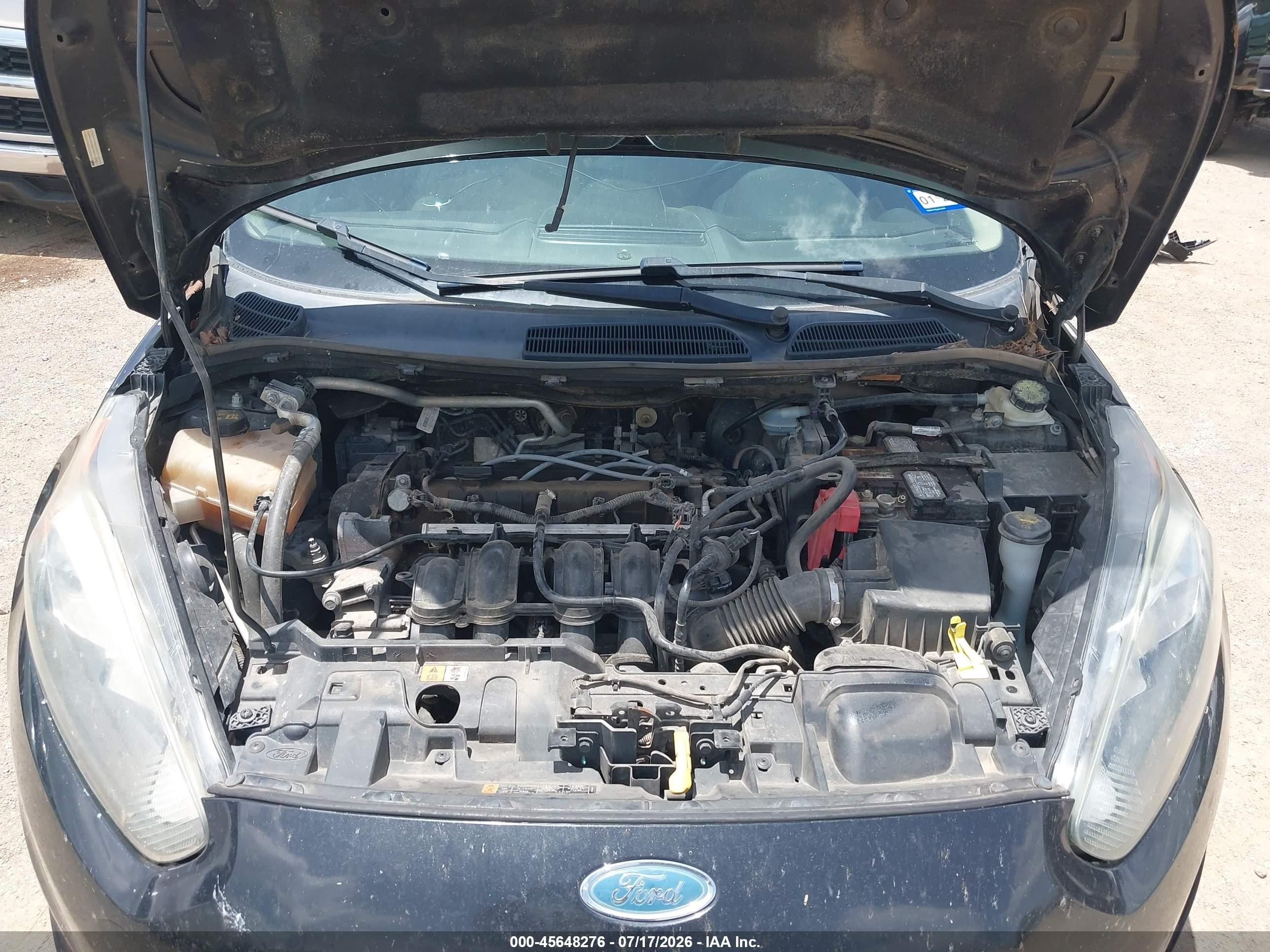 2014 Ford Fiesta Se Black vin: 3FADP4EJ7EM151806