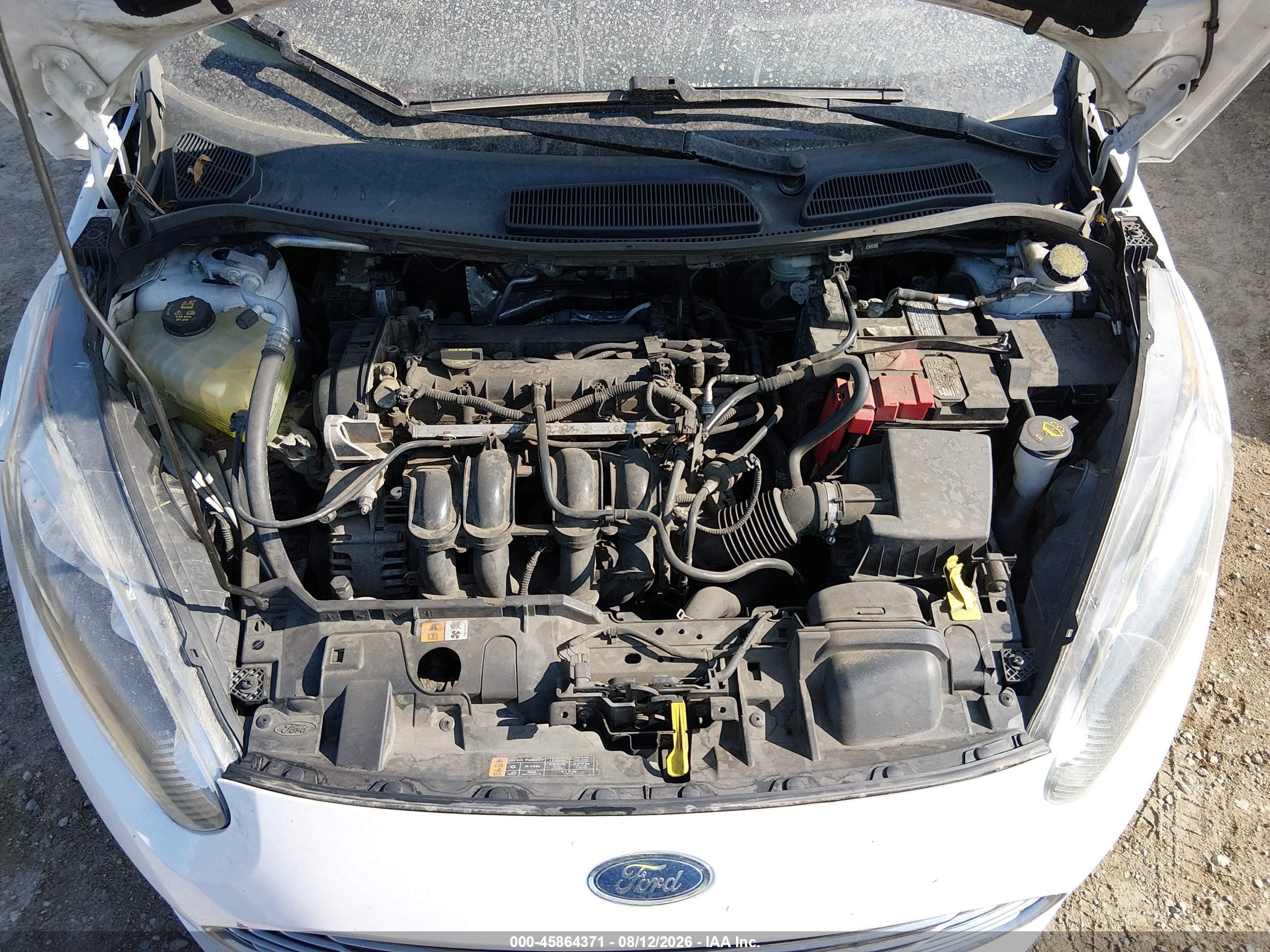 2015 Ford Fiesta Se White vin: 3FADP4EJ7FM108245