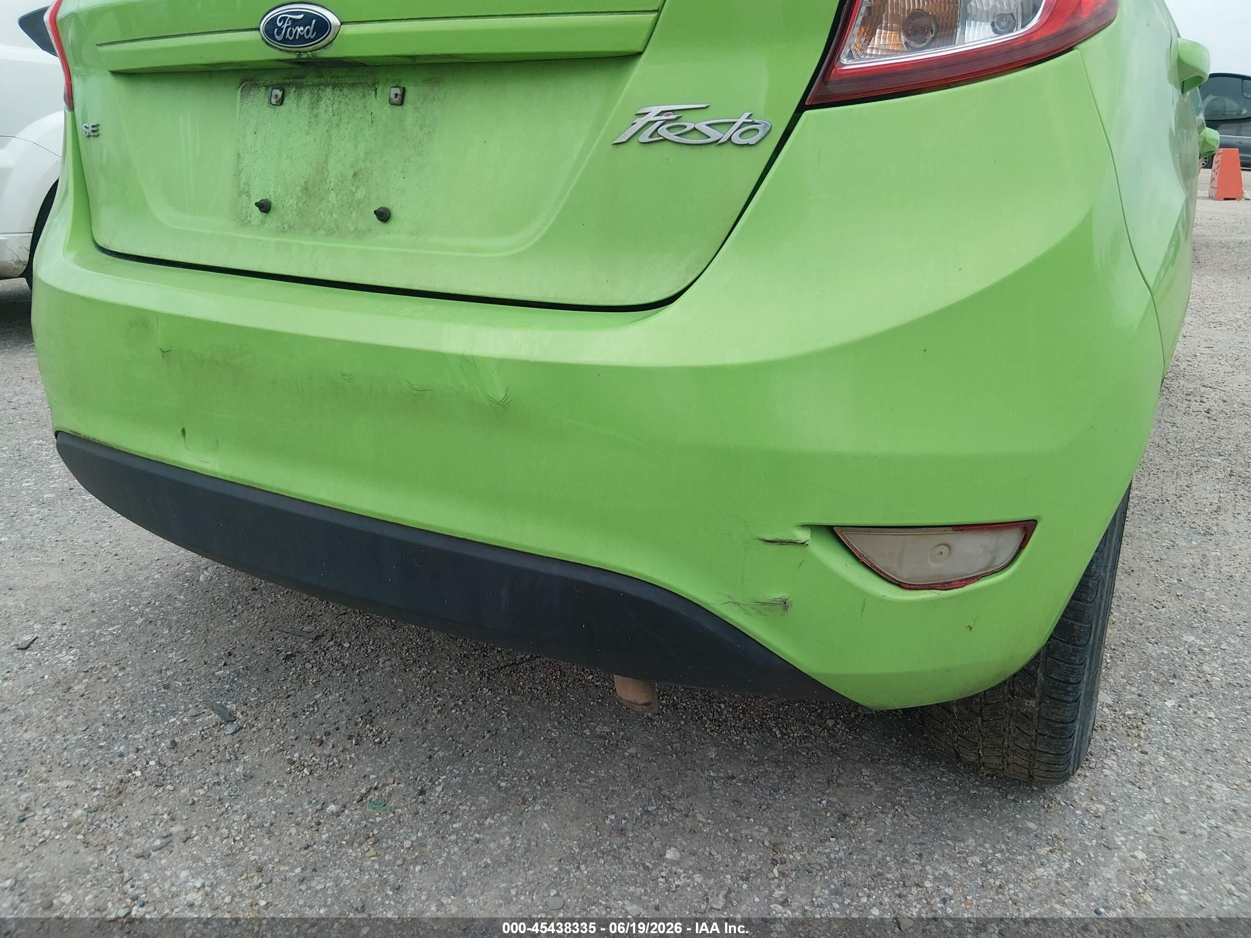 2015 Ford Fiesta Se Green vin: 3FADP4EJ7FM161480