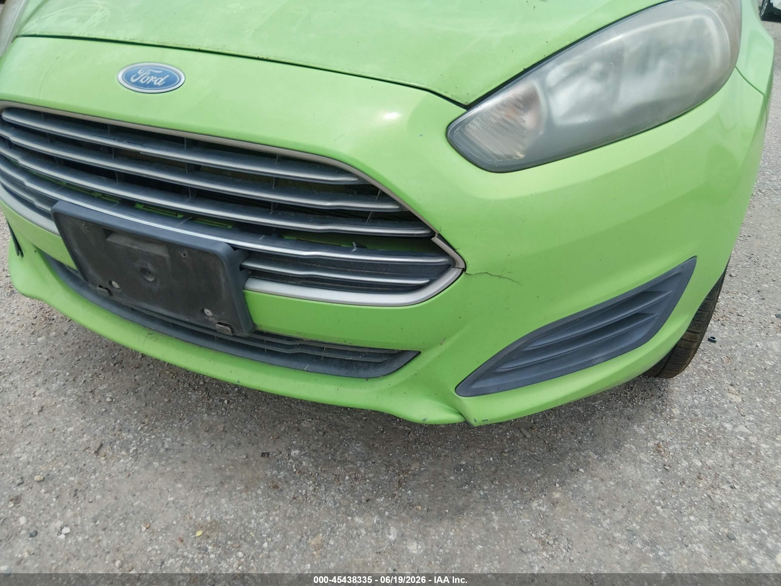 2015 Ford Fiesta Se Green vin: 3FADP4EJ7FM161480