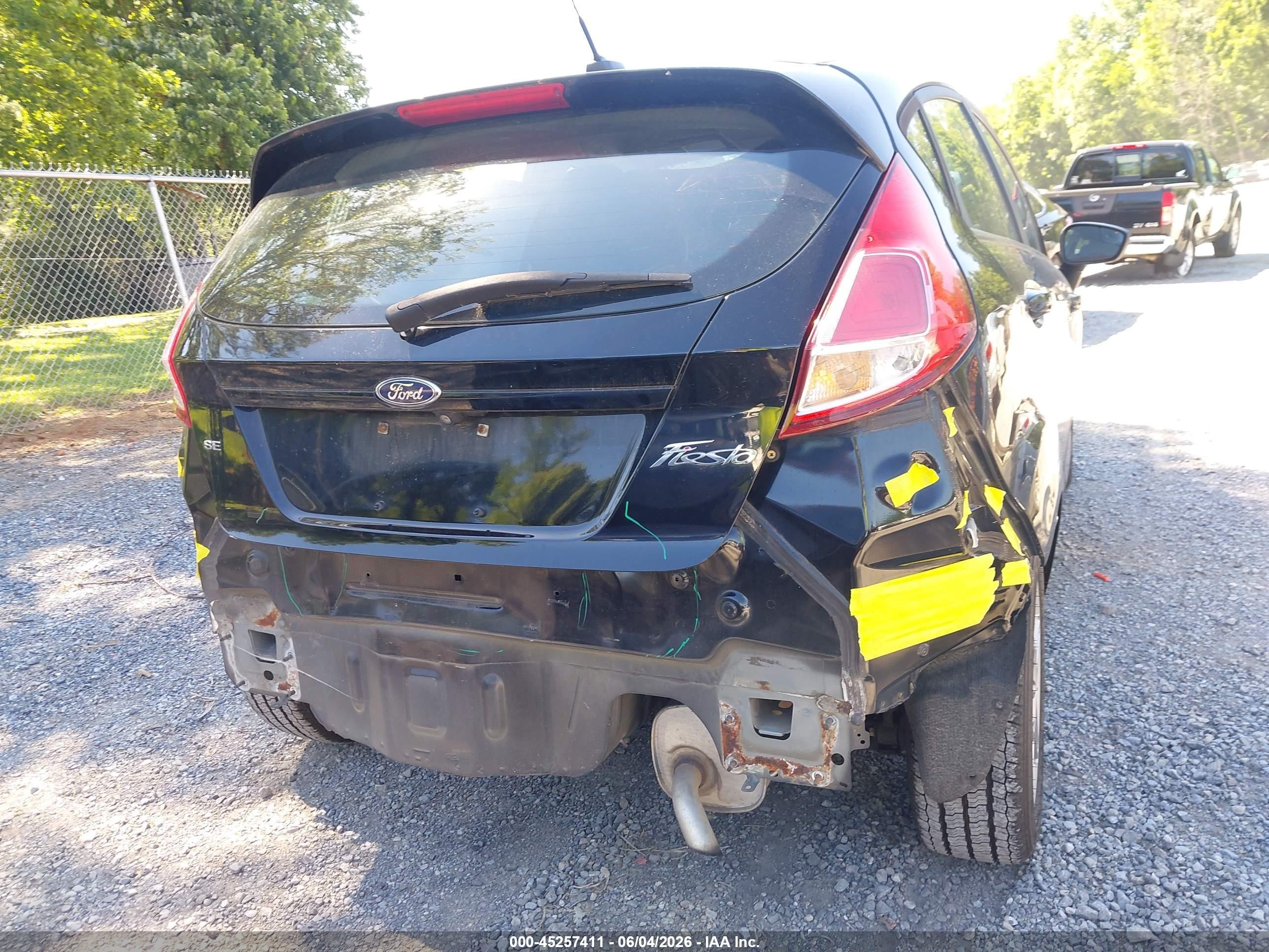 2018 Ford Fiesta Se Black vin: 3FADP4EJ7JM106777