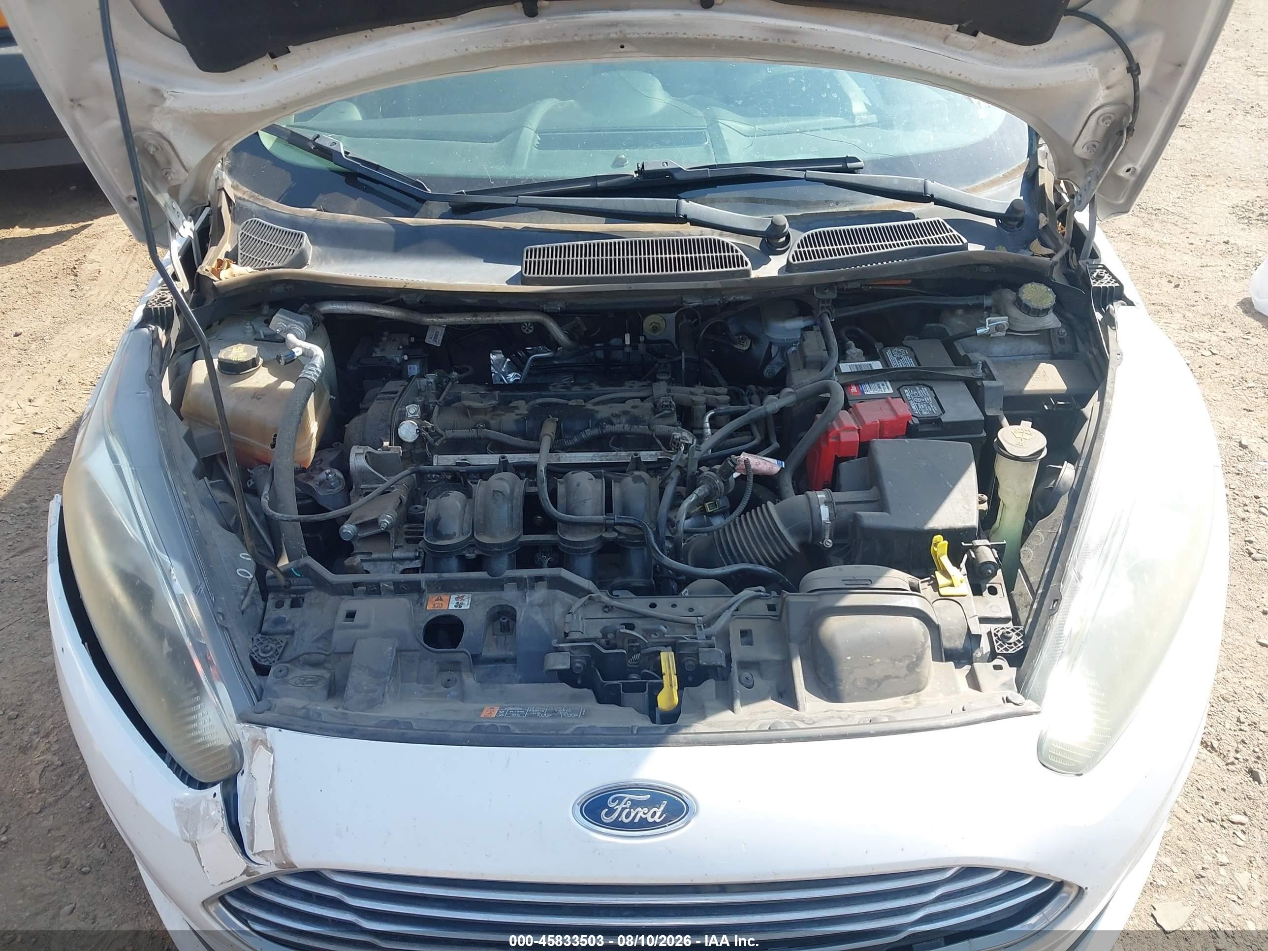 2018 Ford Fiesta Se White vin: 3FADP4EJ7JM115382