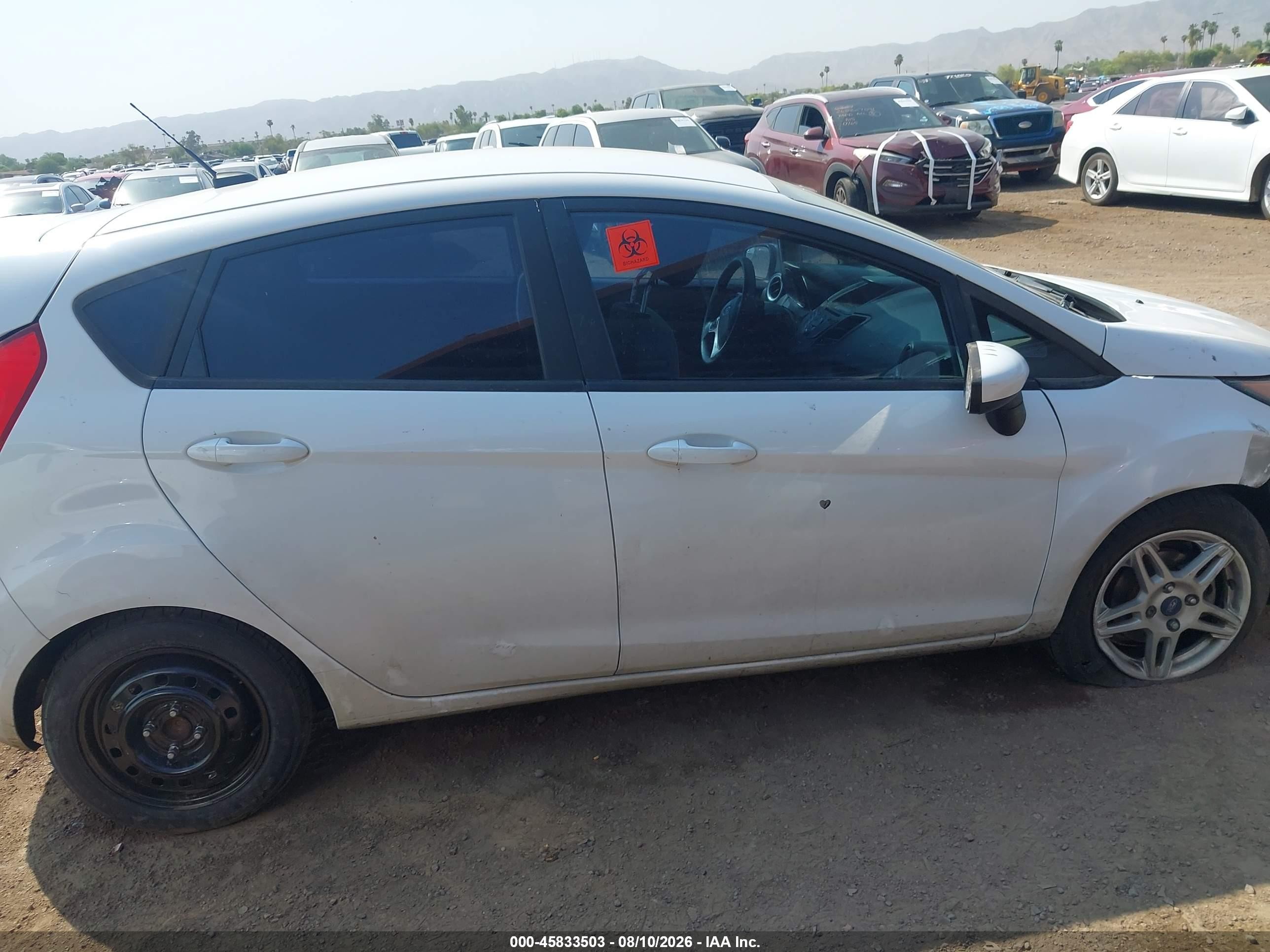 2018 Ford Fiesta Se White vin: 3FADP4EJ7JM115382