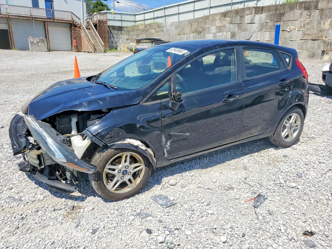2019 Ford Fiesta Se Black vin: 3FADP4EJ7KM113262