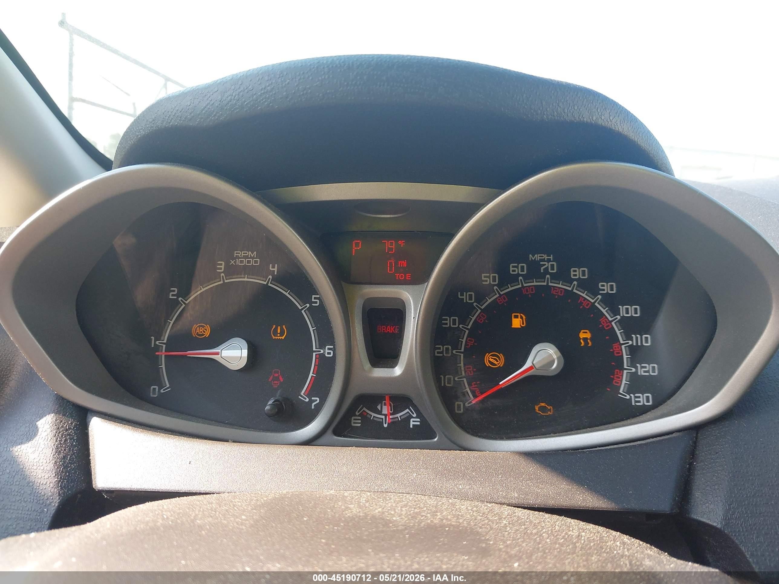2012 Ford Fiesta Se Navy vin: 3FADP4EJ8CM111053
