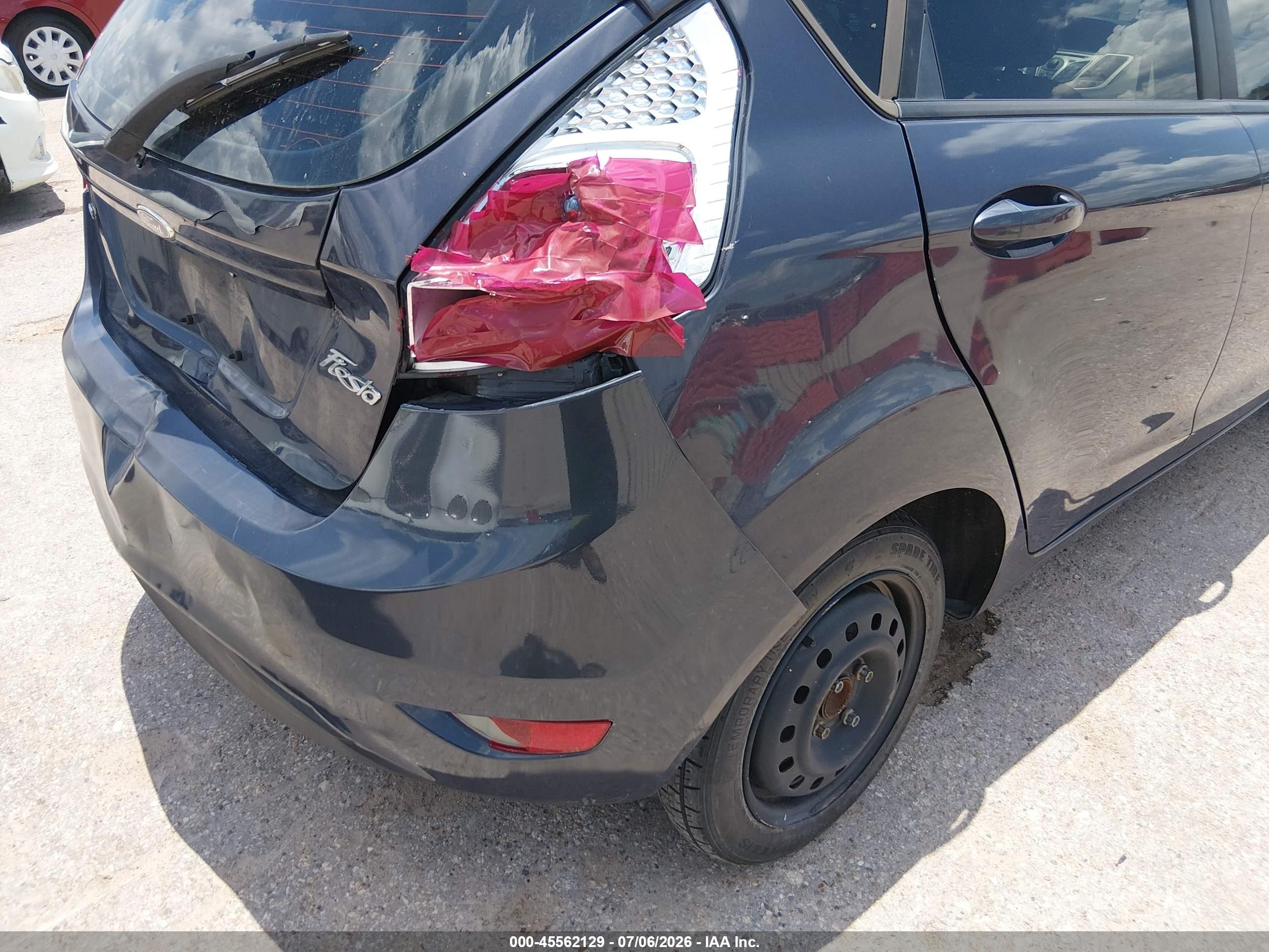 2013 Ford Fiesta Se Purple vin: 3FADP4EJ8DM118814