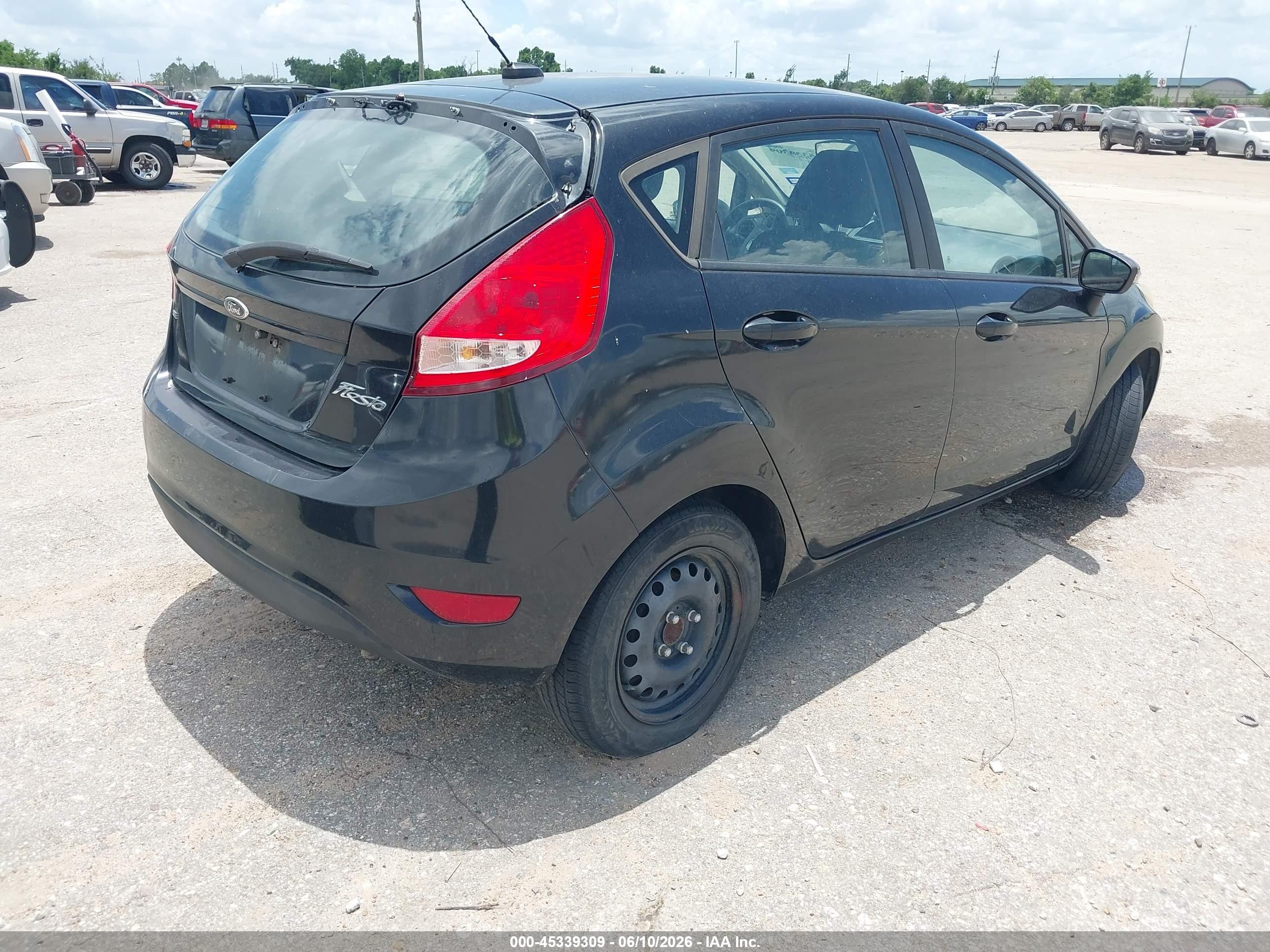 2013 Ford Fiesta Se Black vin: 3FADP4EJ8DM186787